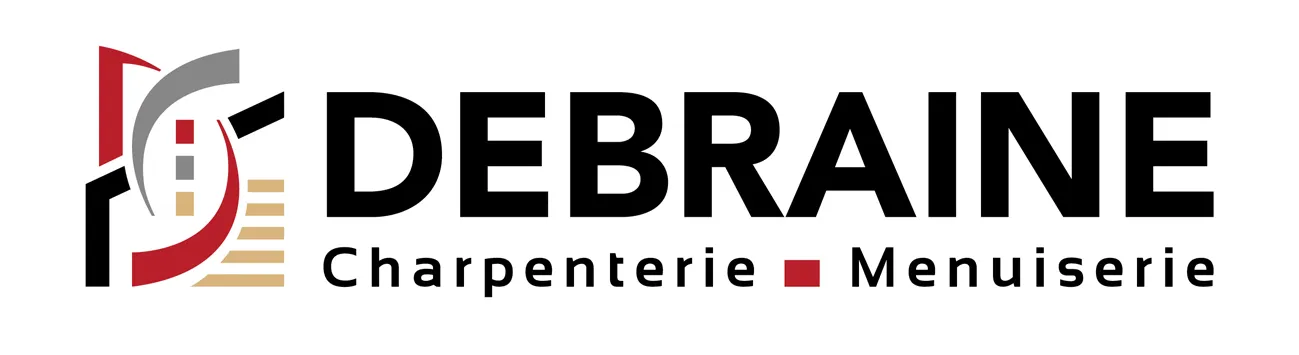 Voici le logo de la marque C.M.D. CHARPENTERIE-MENUISERIE DEBRAINE qui représente son identité graphique.