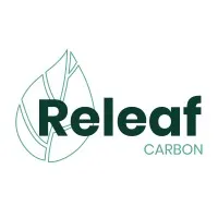 Voici le logo de la marque RELEAF CARBON qui représente son identité graphique.