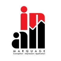 Voici le logo de la marque INALL qui représente son identité graphique.
