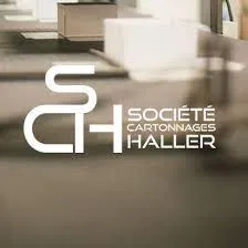Voici le logo de la marque CARTONNAGES HALLER qui représente son identité graphique.