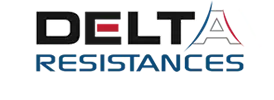 Voici le logo de la marque DELTA RESISTANCES qui représente son identité graphique.