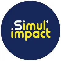 Voici le logo de la marque SIMUL'IMPACT qui représente son identité graphique.