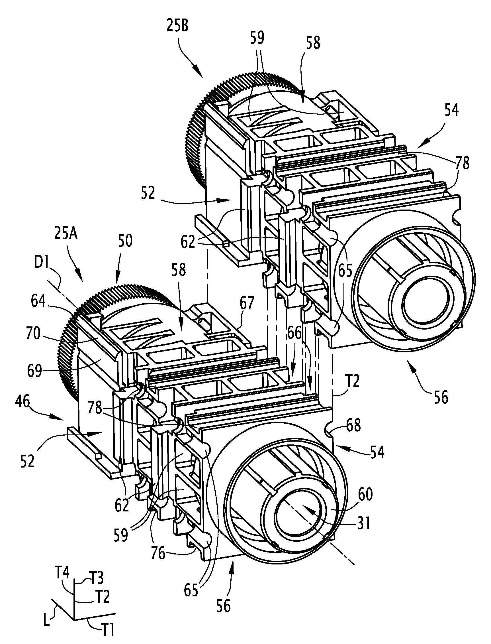 Module isolant destine a recevoir un contact electrique, ensemble de modules analogues, et connecteur comprenant au moins deux ensembles