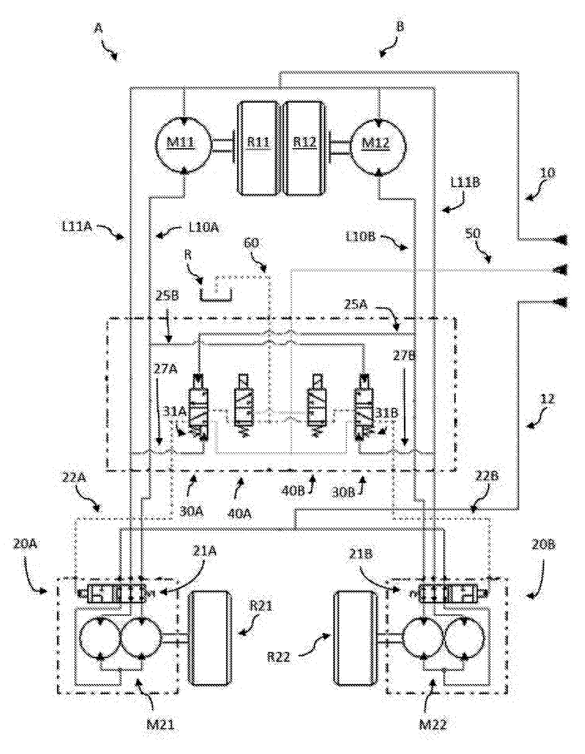 Système de gestion de cylindrée pour tête d’ébranchage
