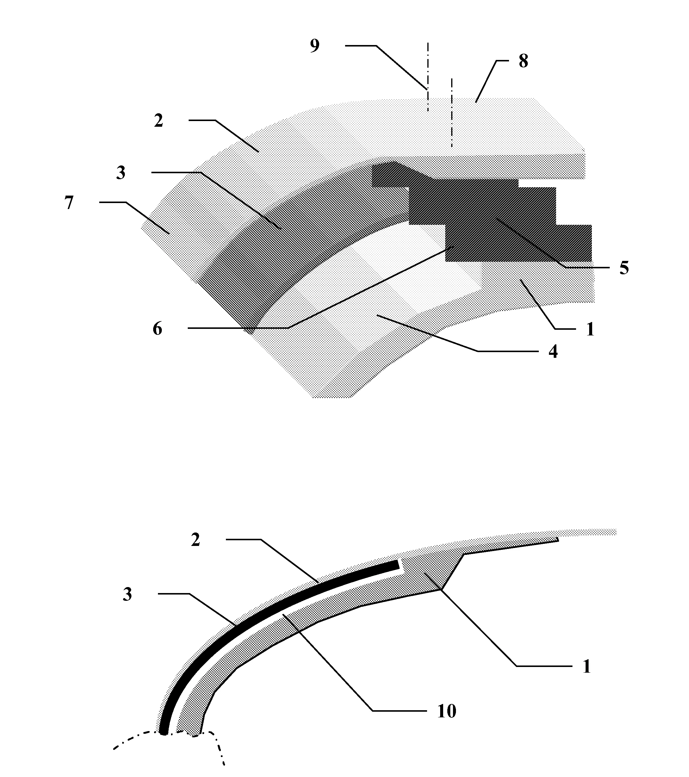 Procede d'assemblage d'un tapis de degivrage et d'un blindage metallique sur une structure