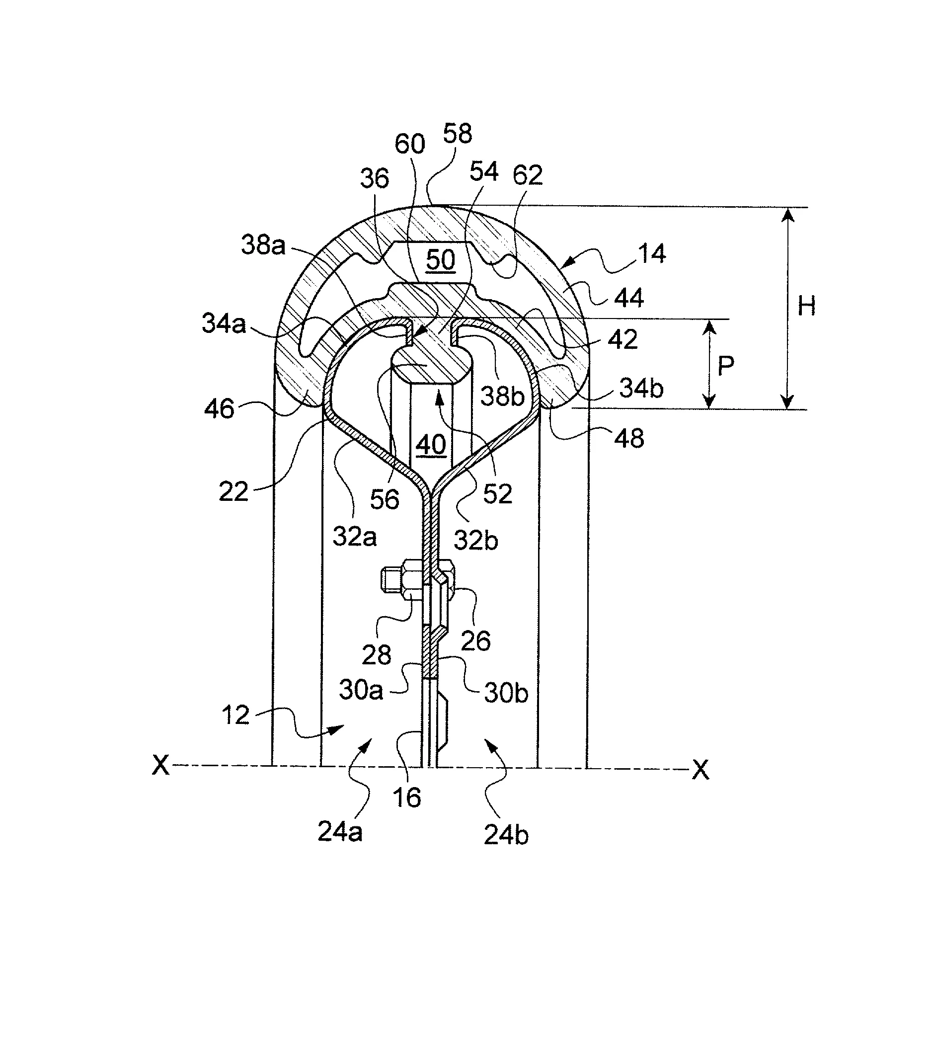 Pneumatique semi-creux et jante de roue associee, notamment pour machines agricoles