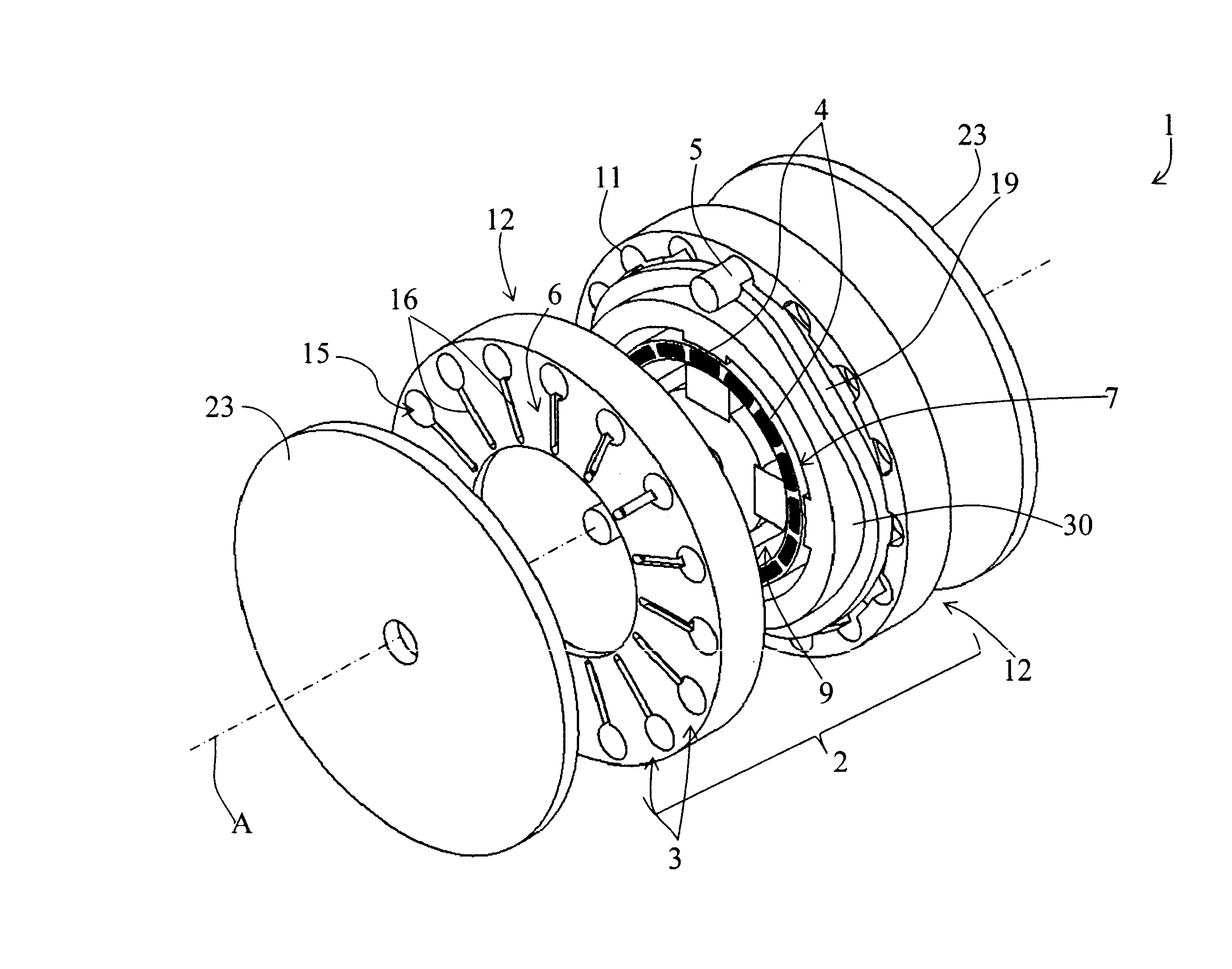 Generateur thermique a materiau magnetocalorique