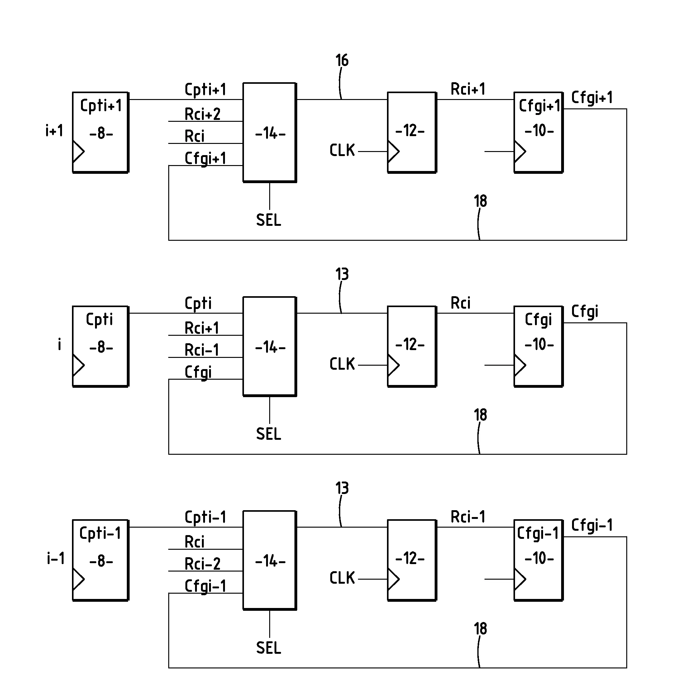 Circuit integre comprenant une matrice de cellules electroniques et detecteur a pixels comportant un tel circuit