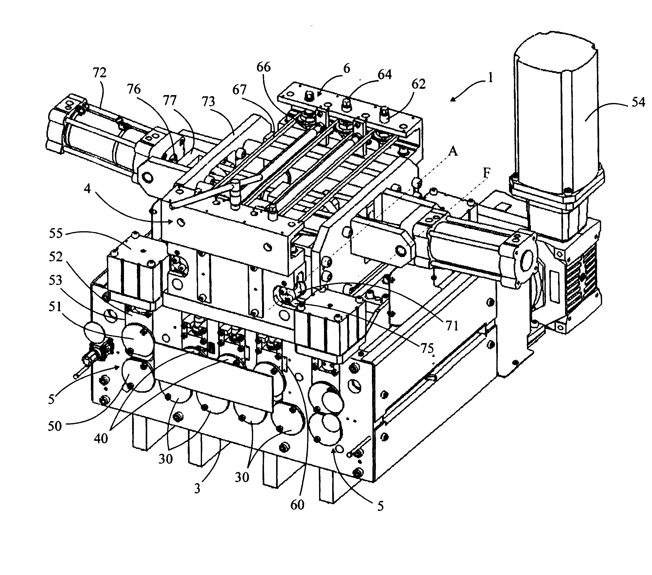 Dispositif de redressage et d'amenee d'une bande de matiere semi-rigide dans une machine.