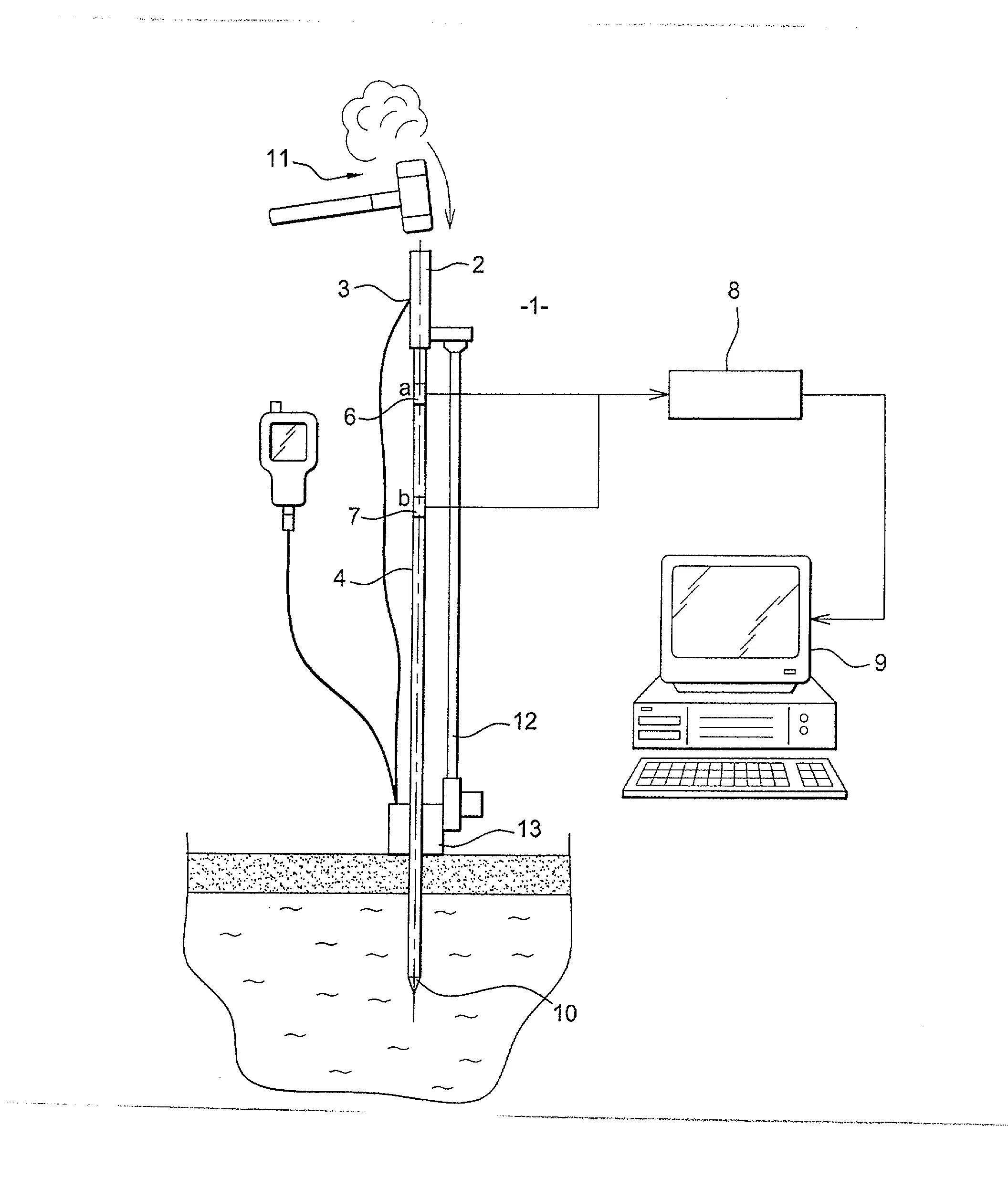 Procede de mesure in situ de proprietes d'un sol a l'aide d'un penetrometre