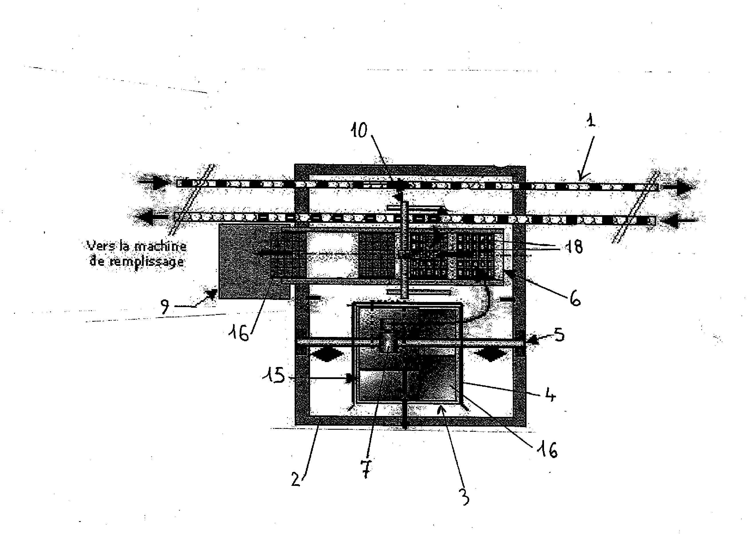 Procede et machine pour le dechargement de palettes.