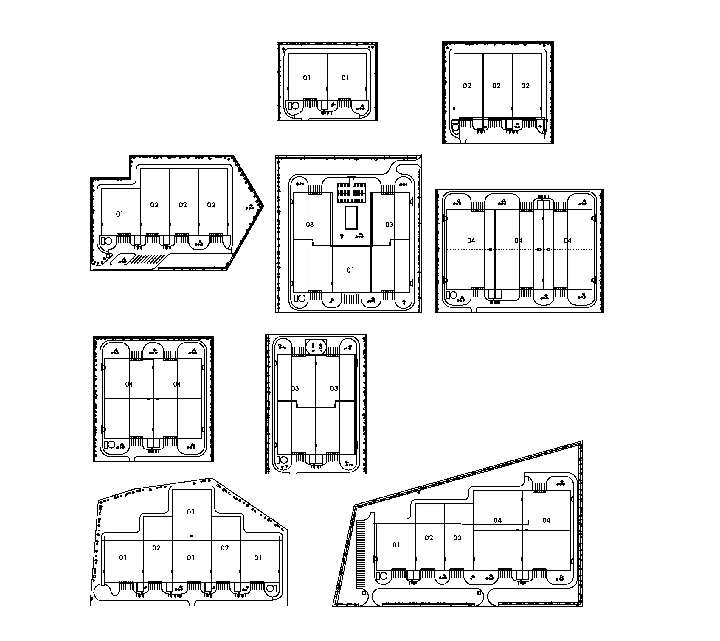 Batiment logistique de conception modulaire ; procede associe