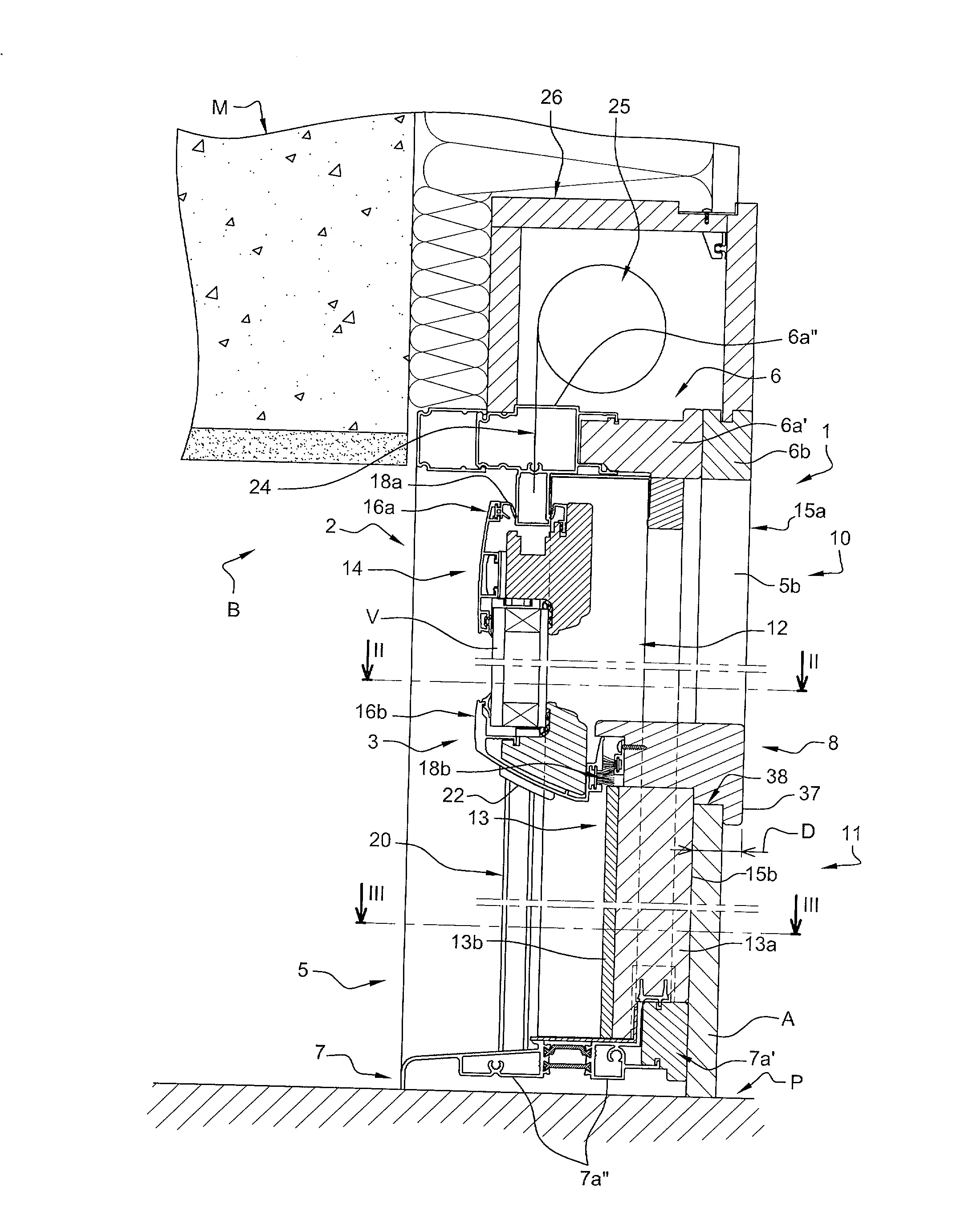 Ensemble de menuiserie pour equiper une baie de batiment, du genre fenetre a guillotine