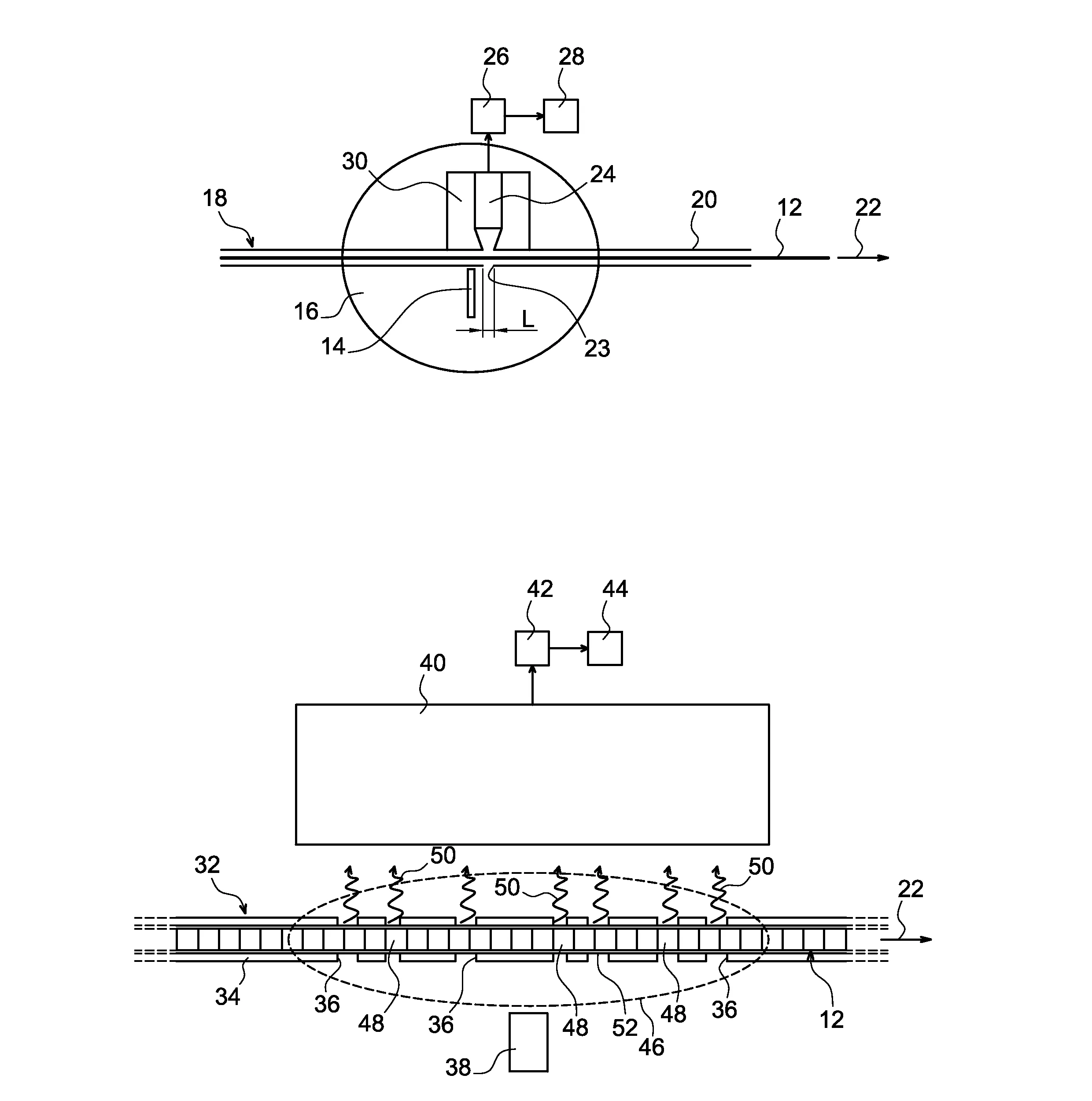 Dispositif et appareil pour la mesure du profil d'enrichissement d'un crayon de combustible nucleaire