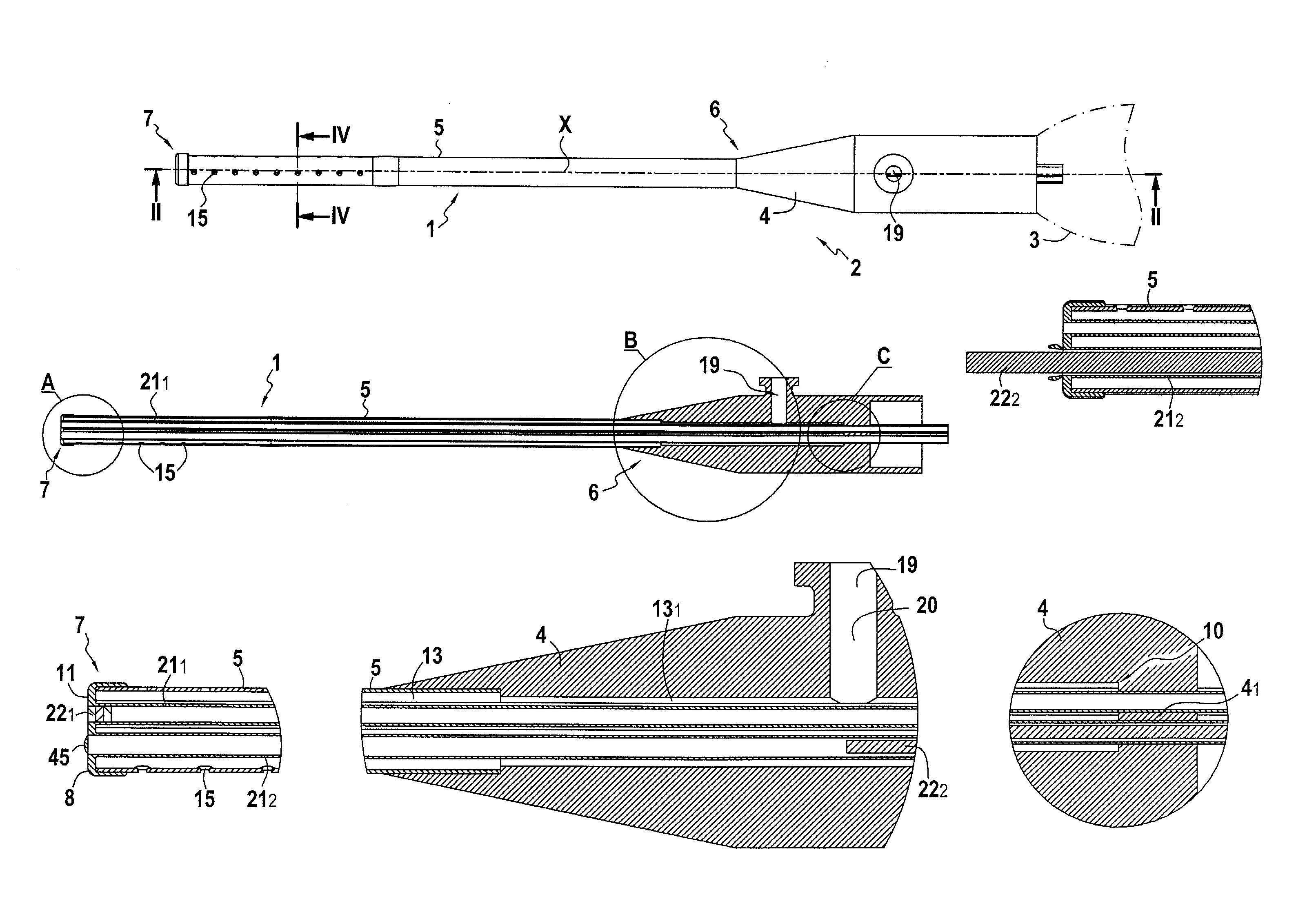 Instrument medical a fonctions multiples pour endoscope.