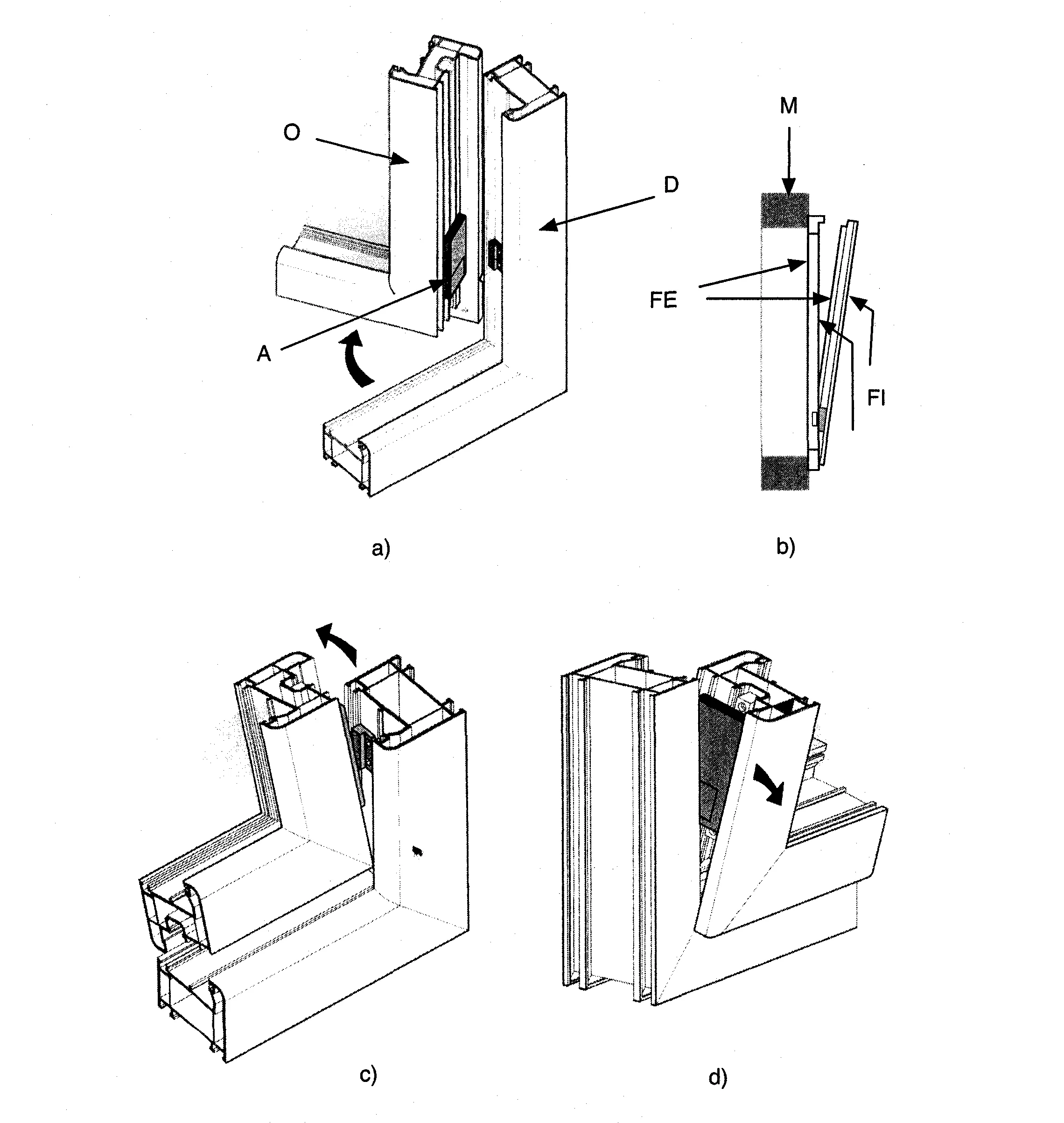 Dispositif de detection du deplacement relatif d'un ouvrant et d'un dormant d'une porte ou fenetre