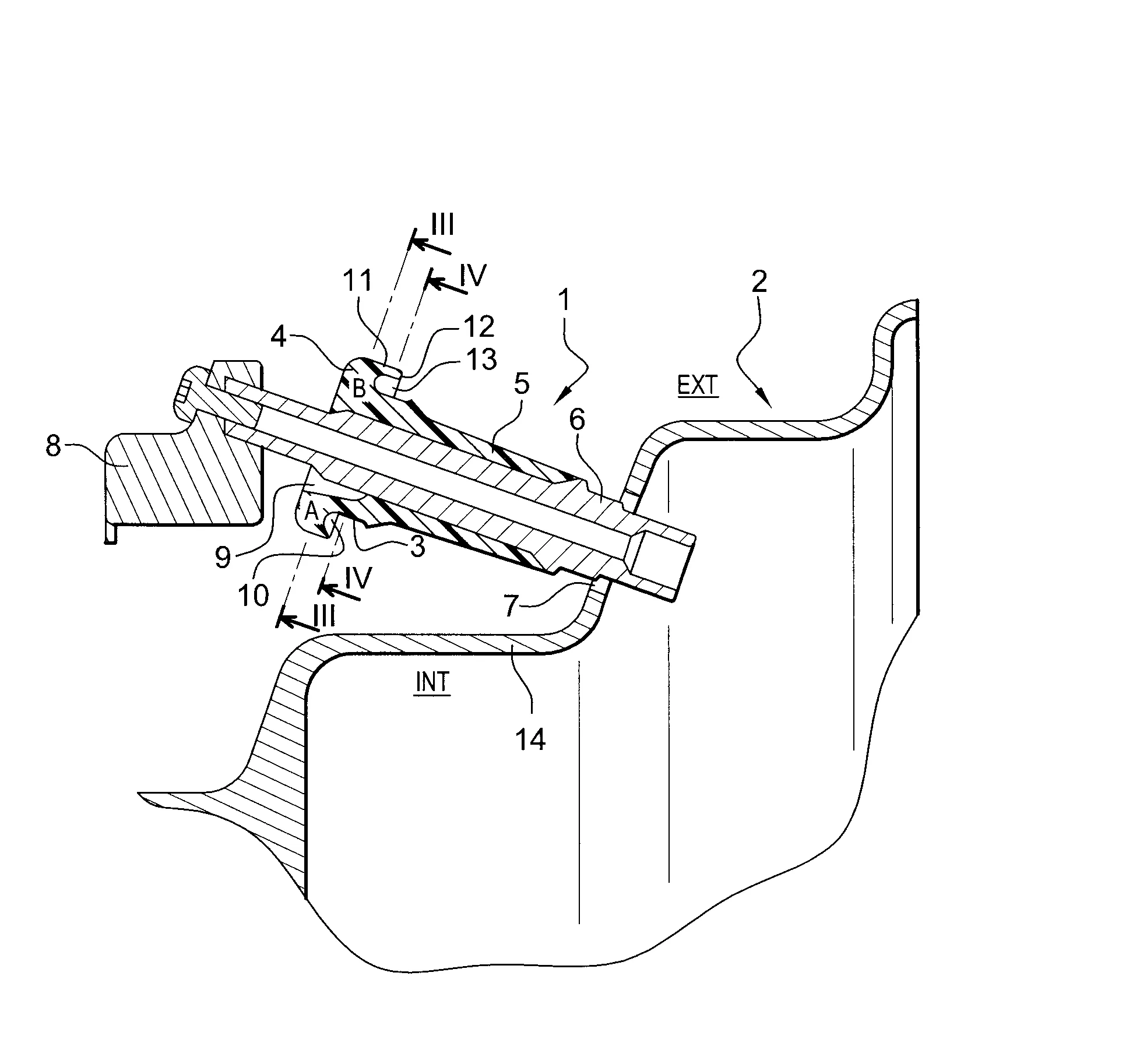 Valve asymetrique pour roue de vehicule