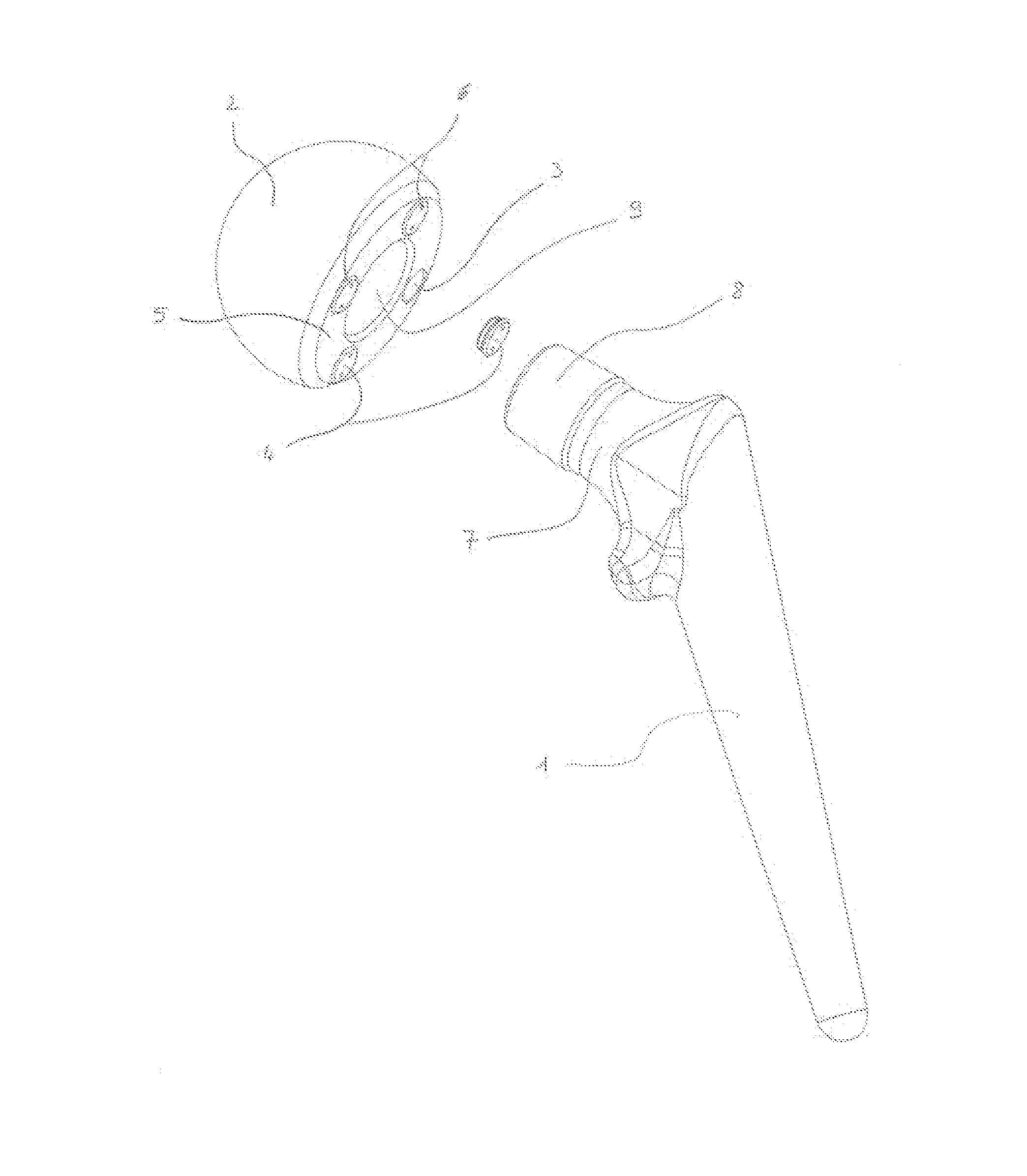 Implant articulaire comprenant au moins deux cavites
