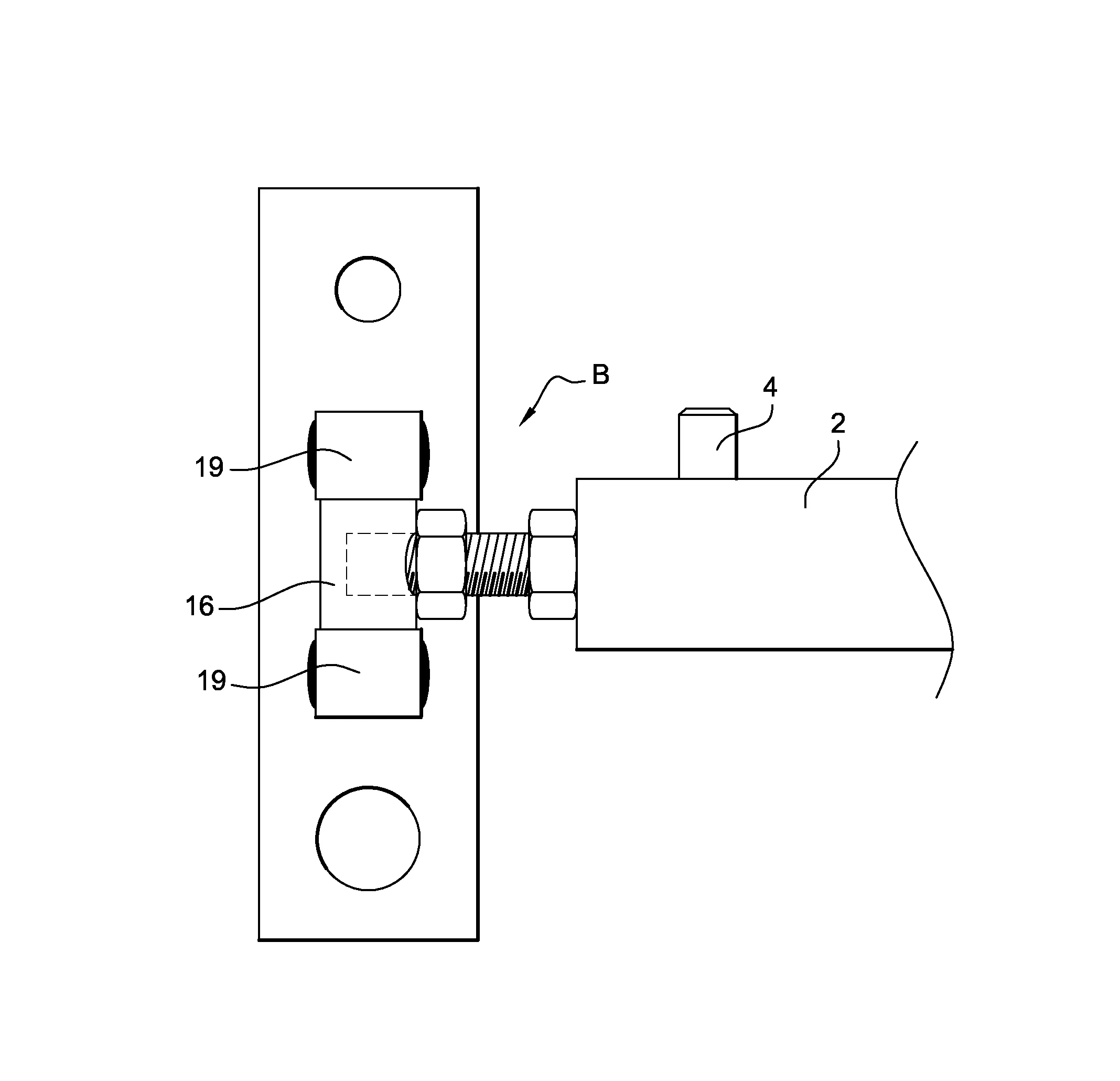 Dispositif d'articulation pour deporter des volets pour l'isolation par l'exterieur