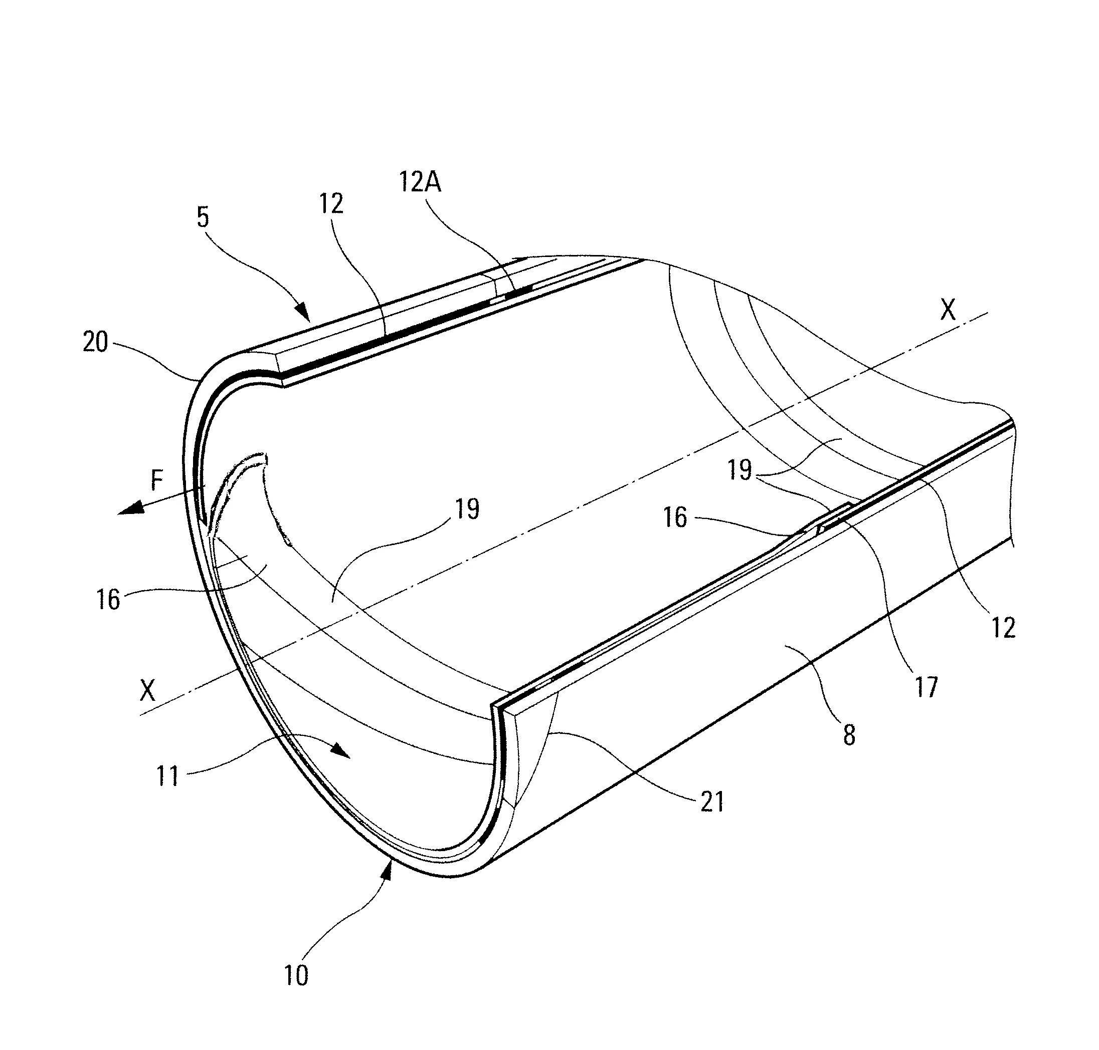 Mandrin de support pour un produit en feuille enroule autour de celui-ci et rouleau equipe d'un tel mandrin