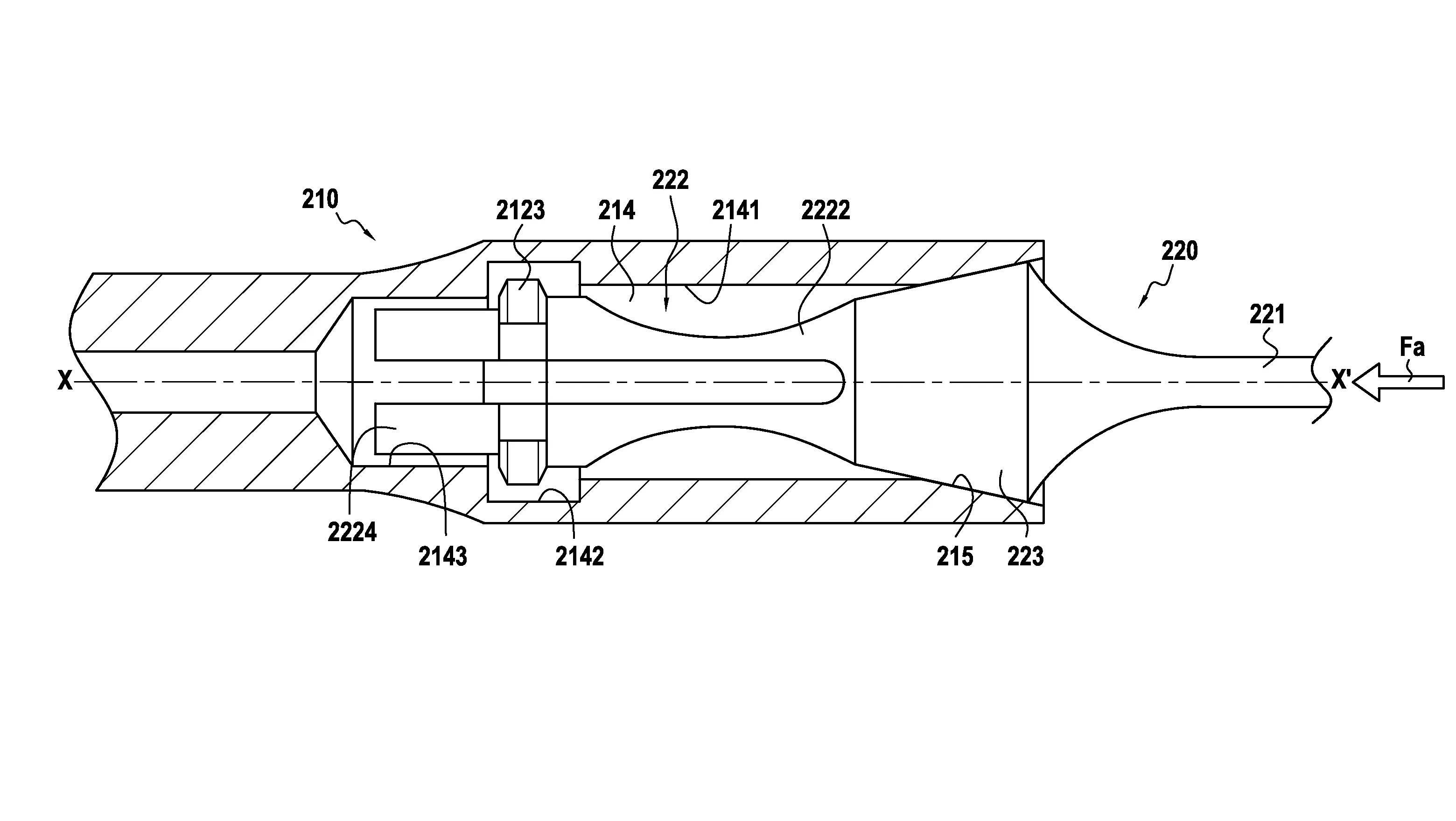 Instrument vibratoire a outil interchangeable