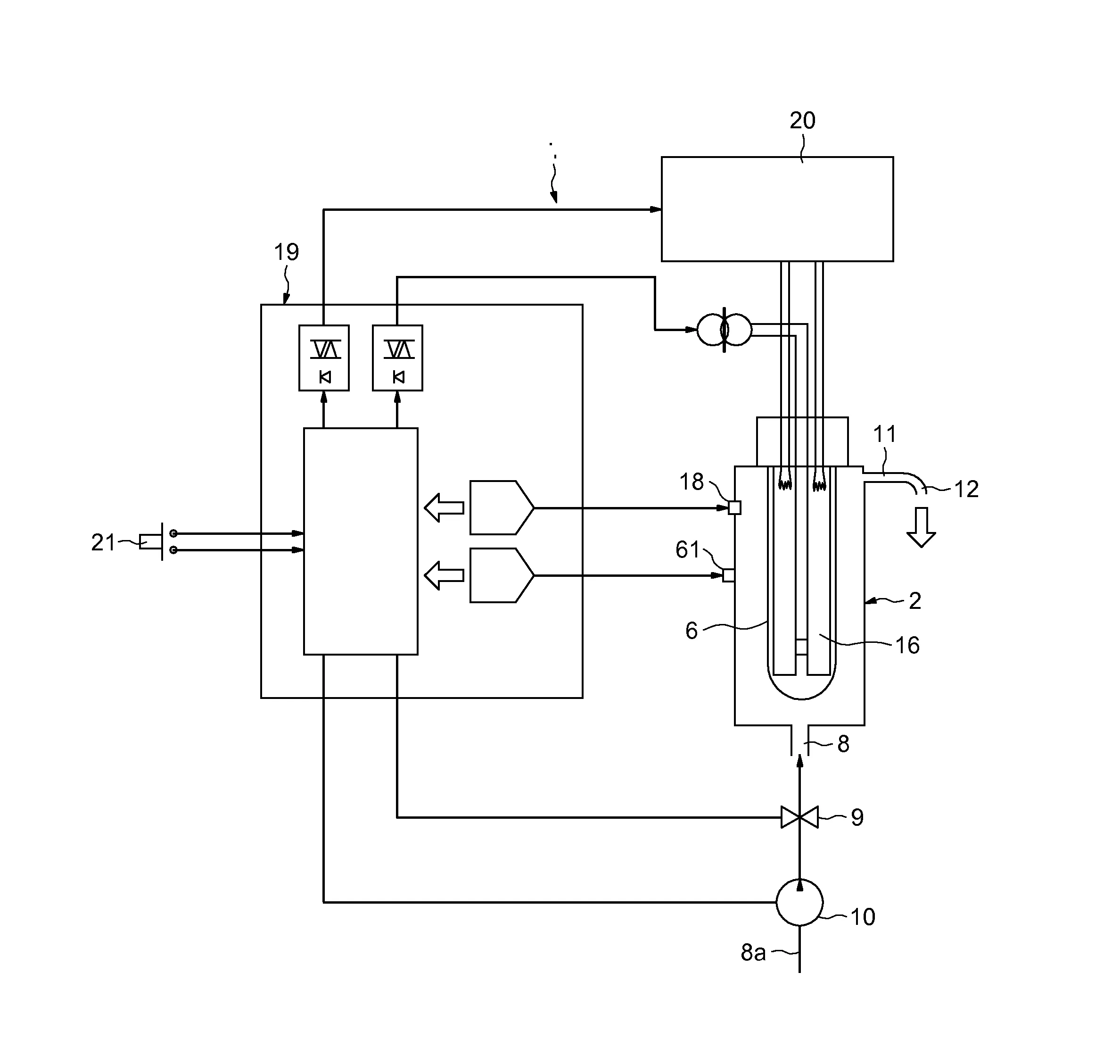Distributeur d'un liquide et procede de fonctionnement d'un distributeur d'un liquide