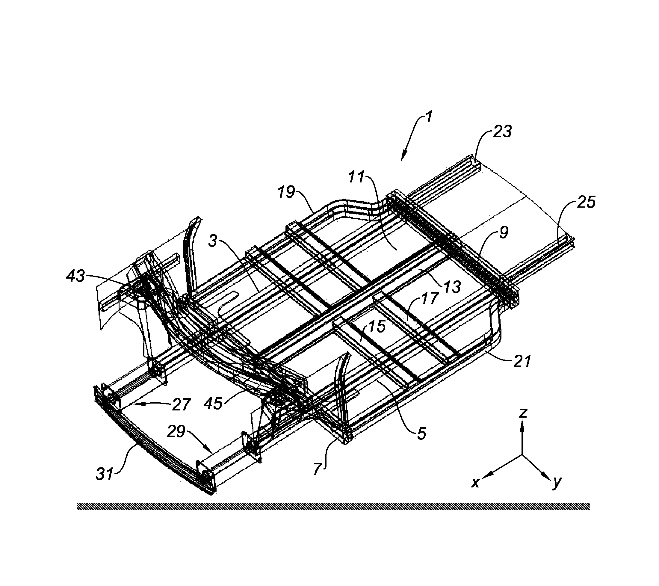 Chassis pour vehicule electrique