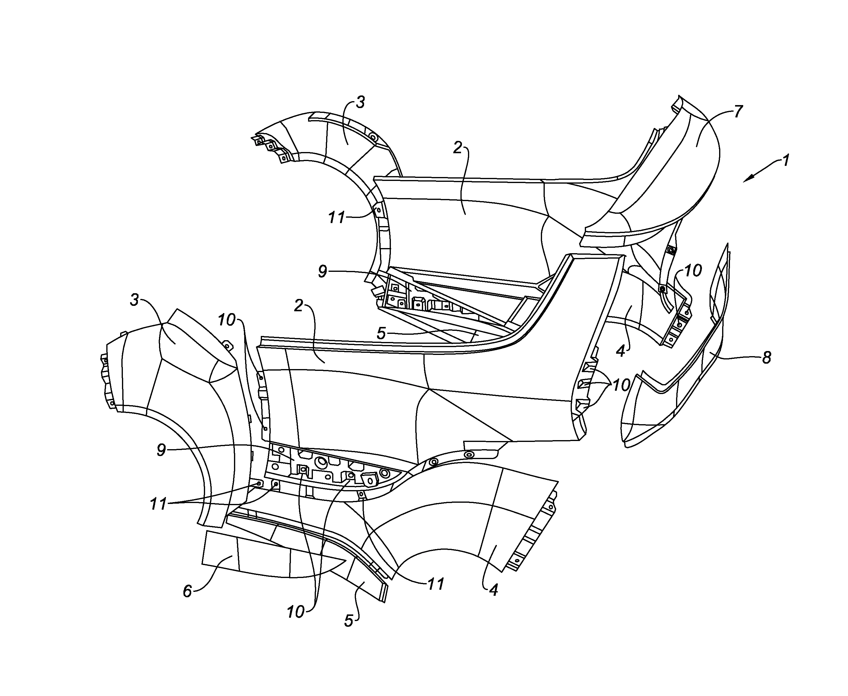 Caisse de vehicule et procede d'assemblage de ladite caisse