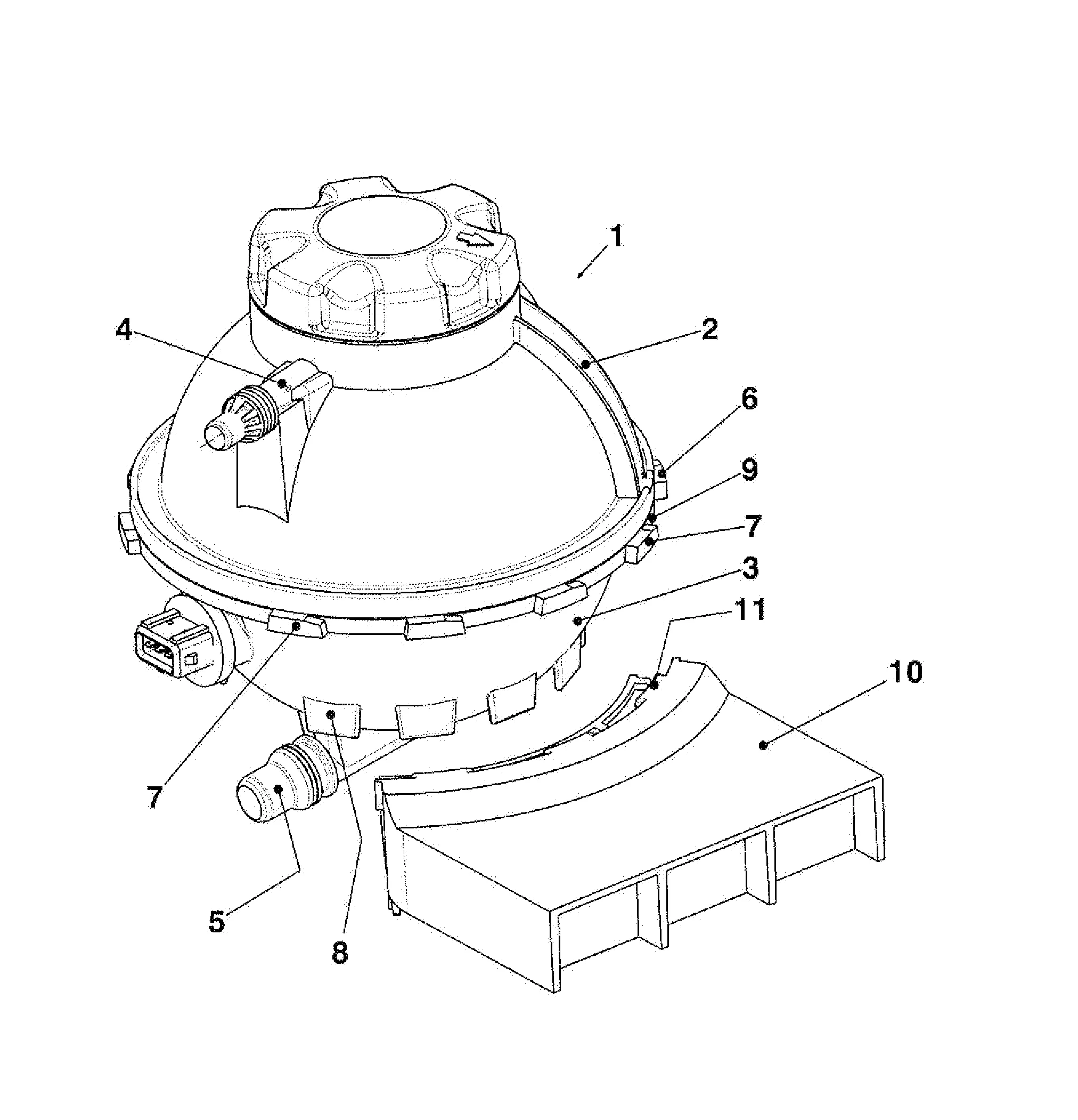 Dispositif de regulation de la phase liquide d'un circuit de refroidissement d'un moteur thermique, notamment pour vehicule automobile