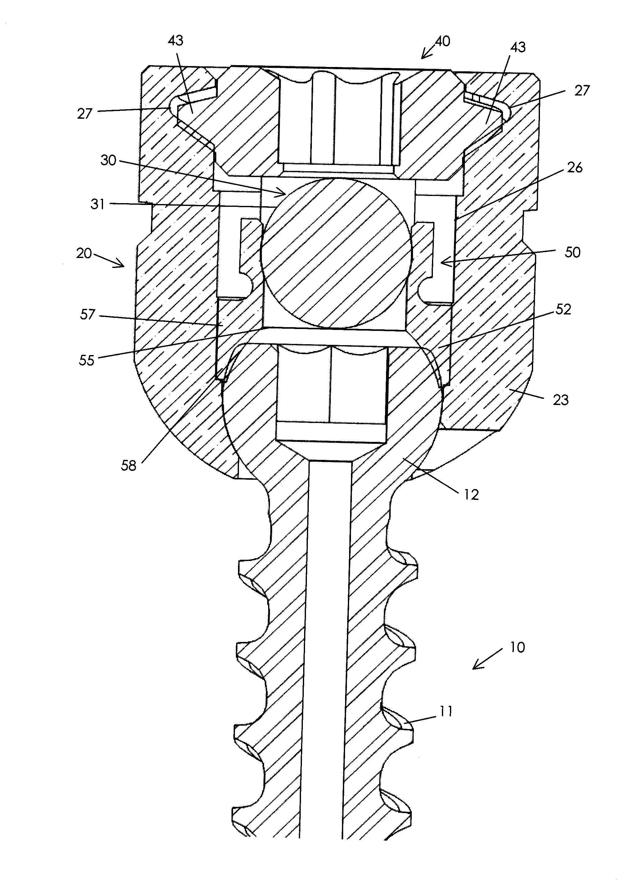 Vis pediculaire polaxiale et dispositif de fixation pediculaire en faisant application, pour osteosynthese vertebrale