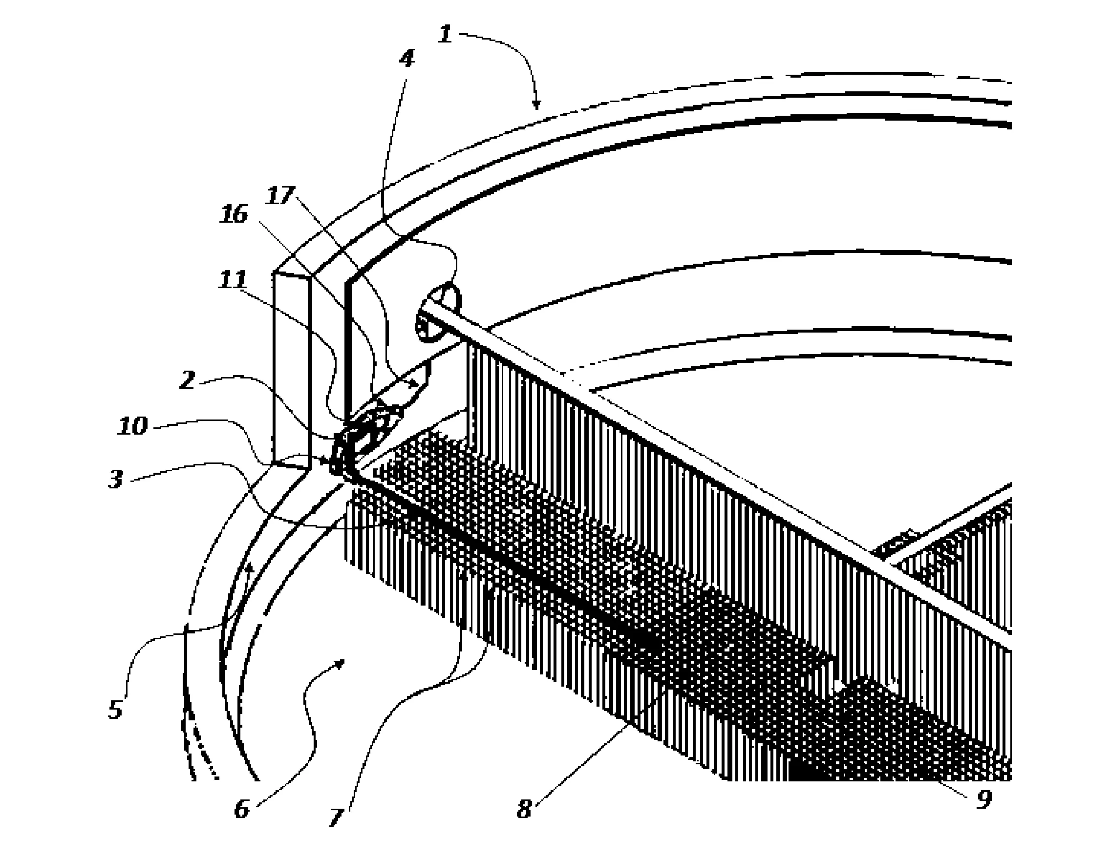 Dispositif de guidage pour lance flexible