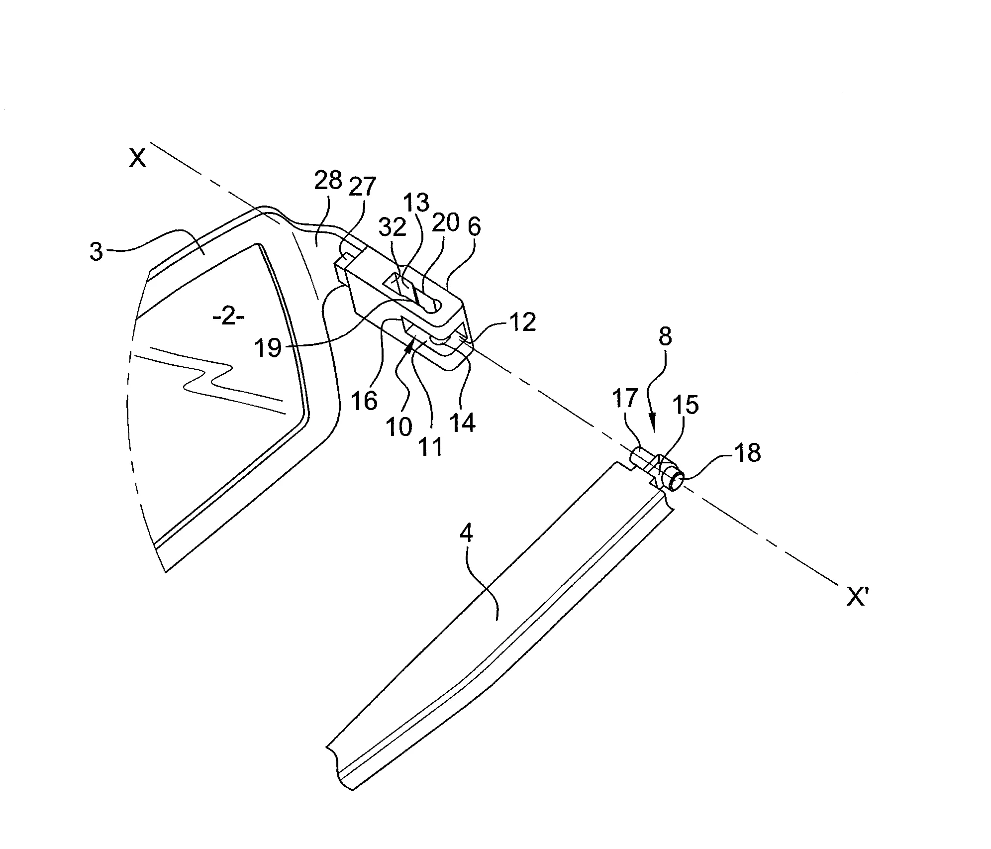 Lunettes du type a branches interchangeables
