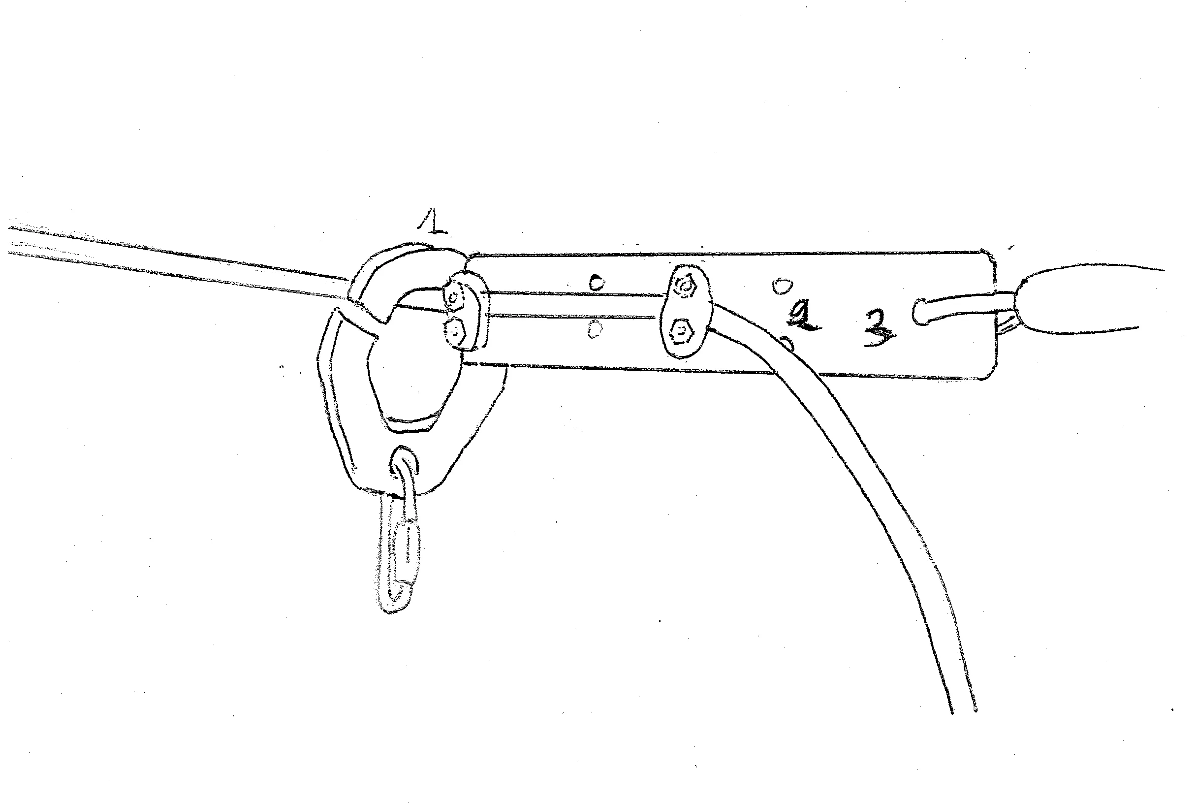 Systeme d'ancrage de cable continu pour ligne de vie