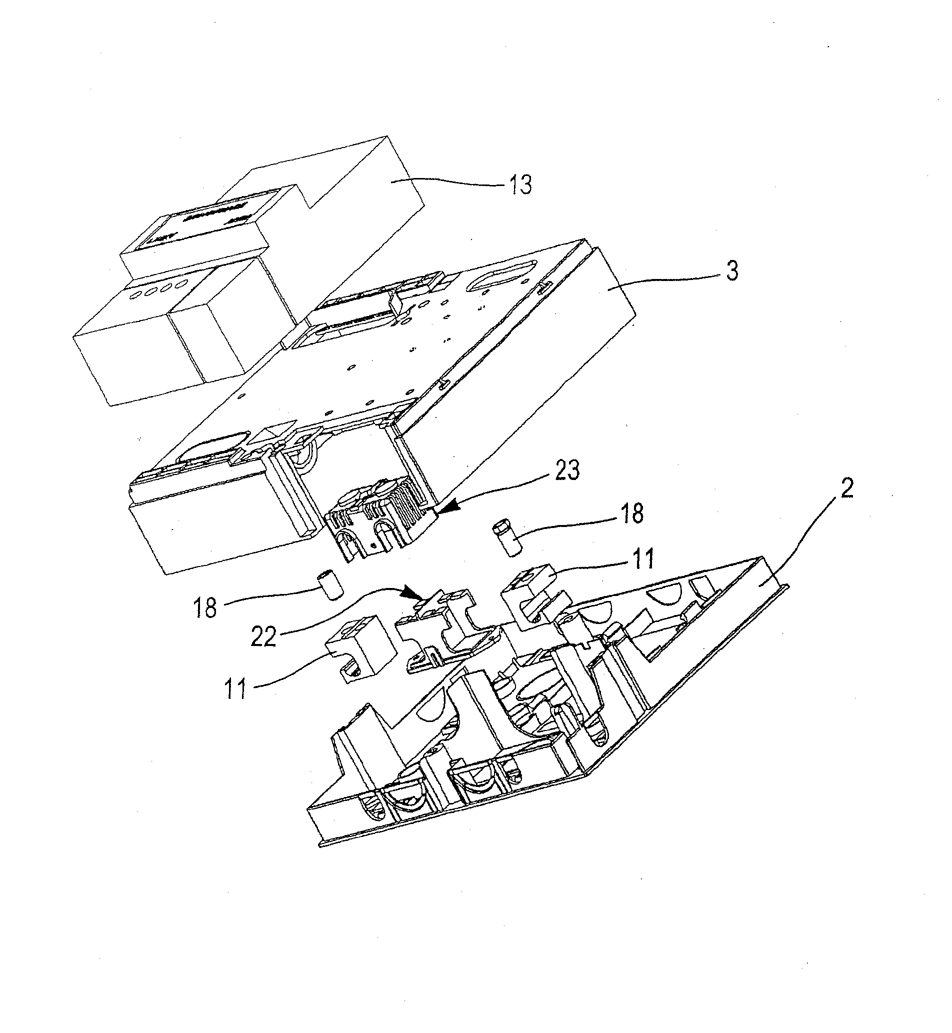 Panneau de fixation pour compteur electrique.