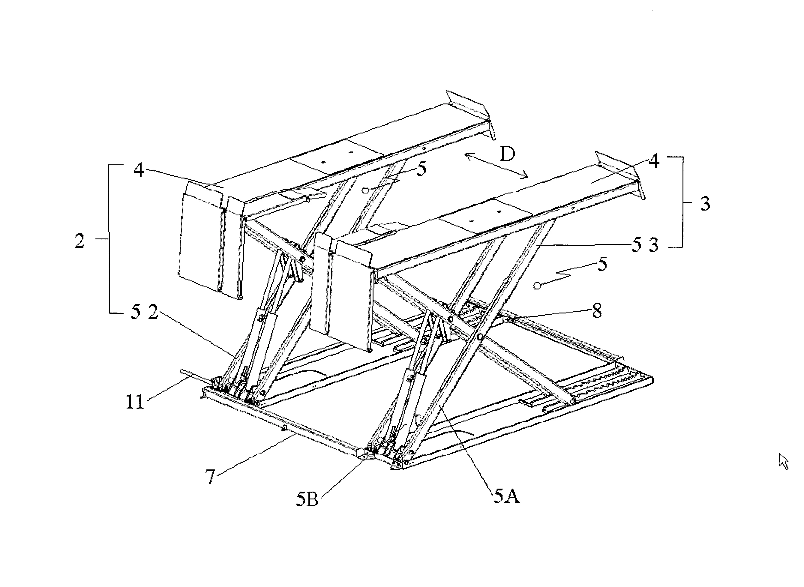 Banc elevateur pour l'entretien et la reparation d'engins, tels que quad, moto, tracteur de tondeuse ou autre