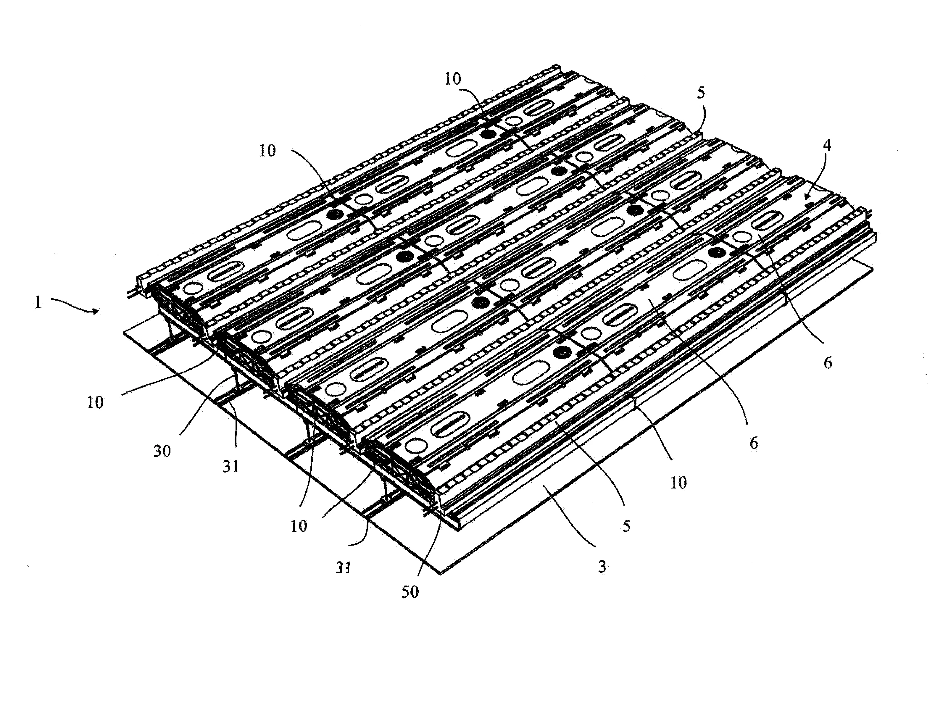 Dispositif de fixation d'un plafond suspendu sur un plancher a poutrelles et entrevous