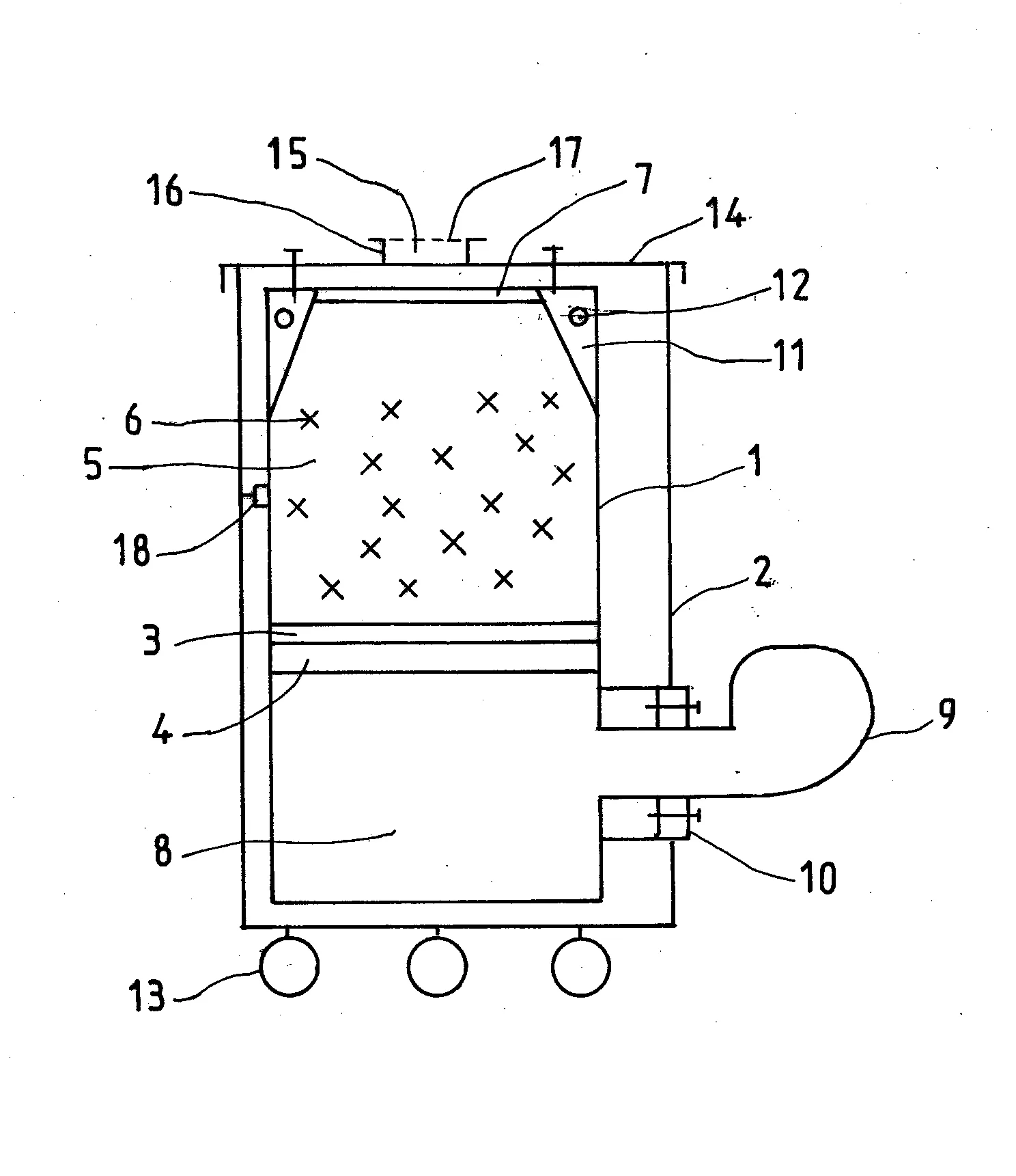 Appareil de decontamination de l'air par adsorption.