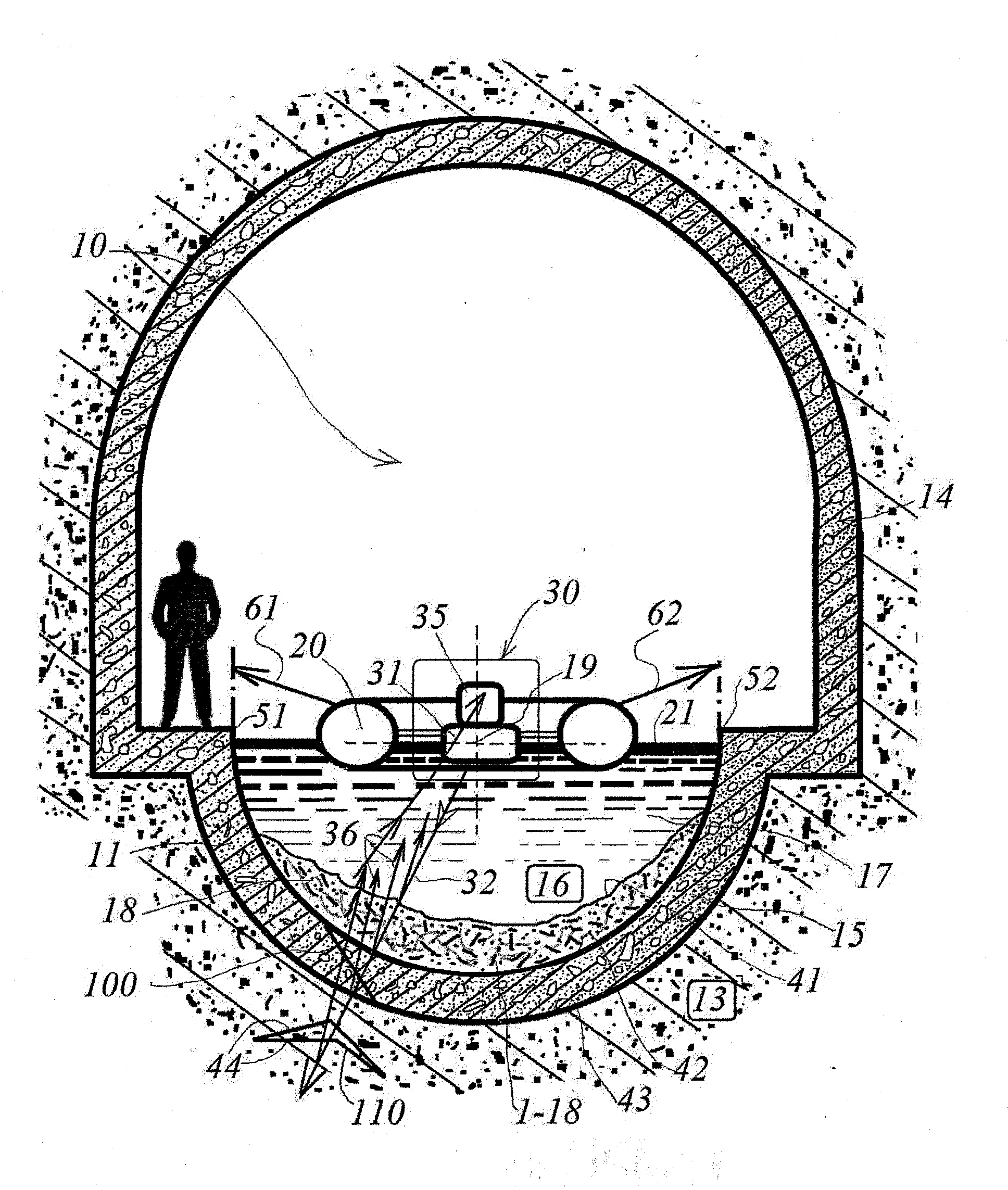 Procede et dispositif pour analyser la partie basse d'un egout
