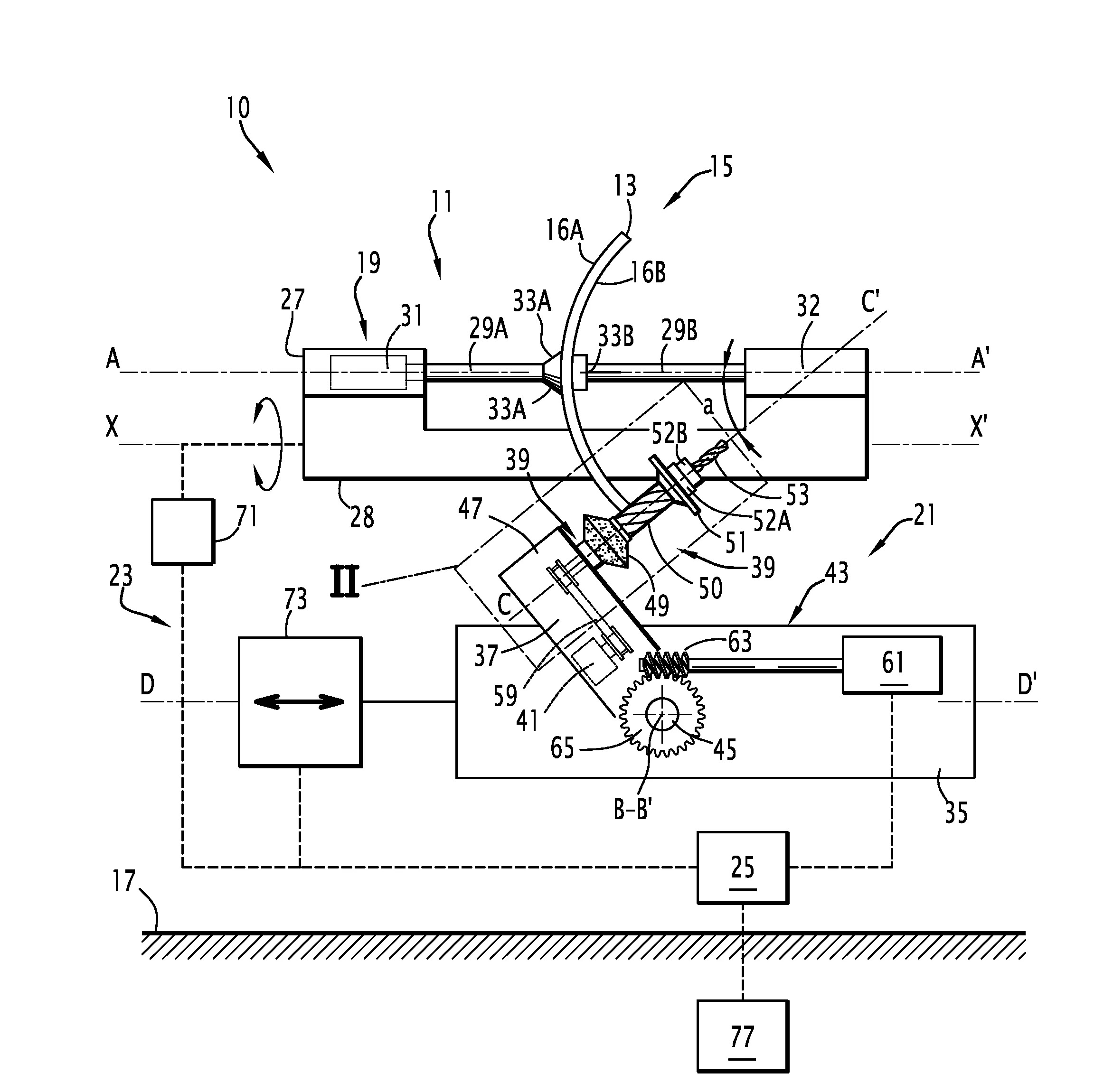 Machine de meulage de verres optiques et procede de meulage associe