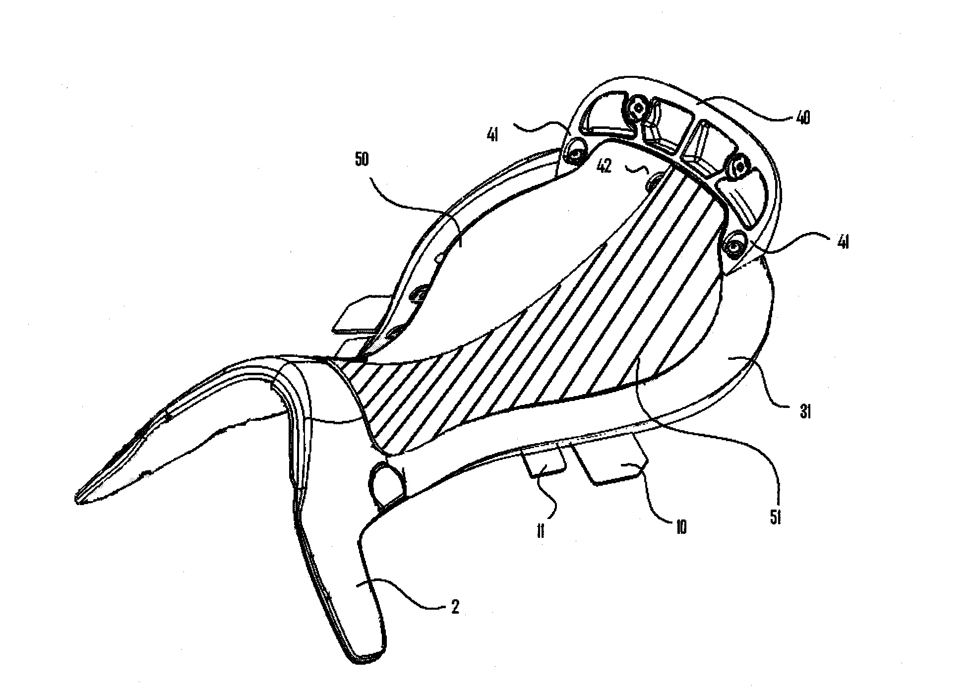 Siege de selle d'equitation et son procede de fabrication