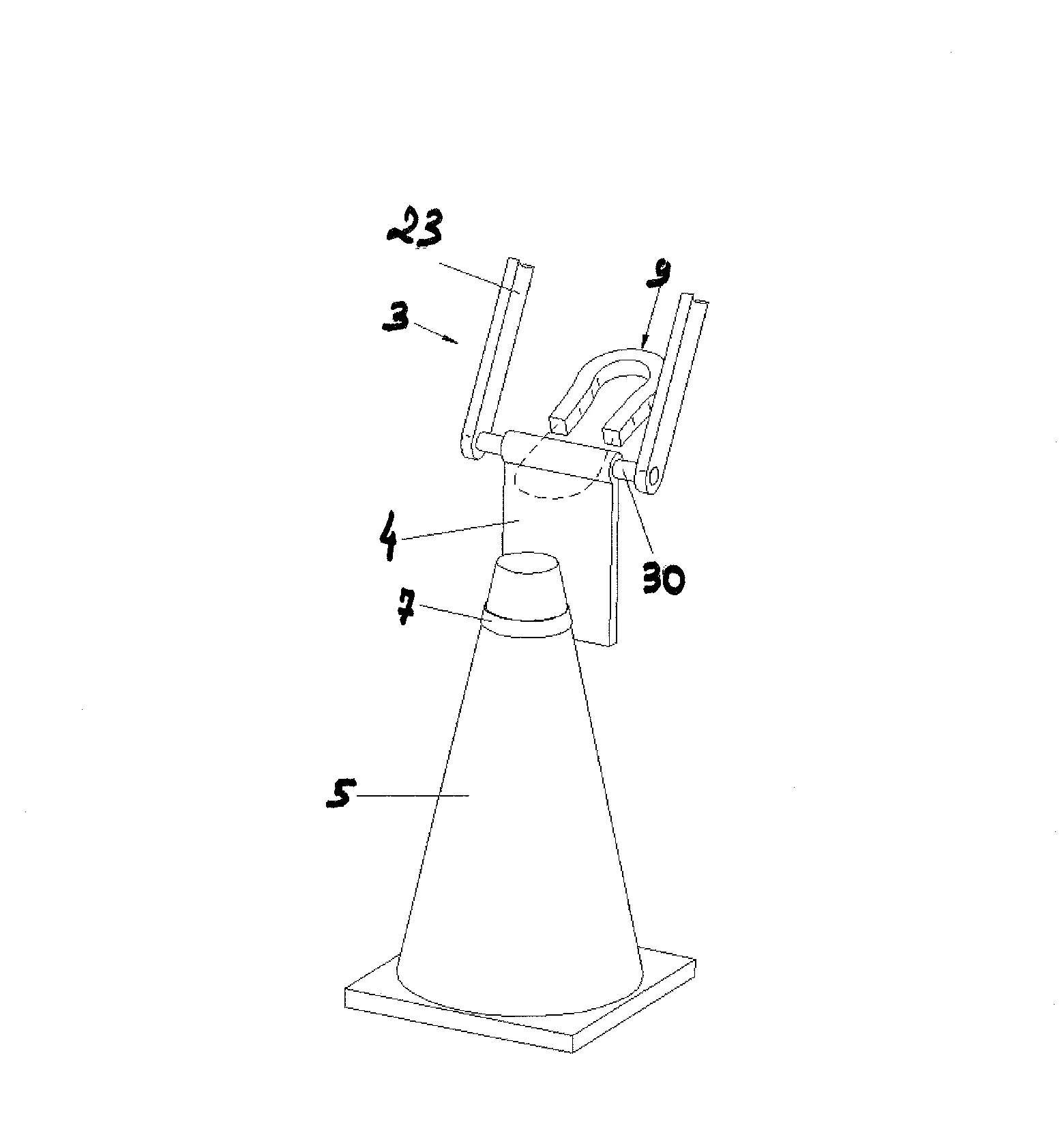 Dispositif de ramassage et/ou de pose de cone