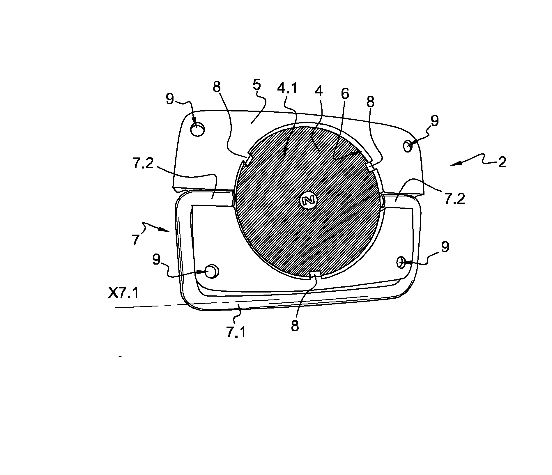 Ensemble pour etablir un champ magnetique dans une ruche et ruche comprenant un tel ensemble