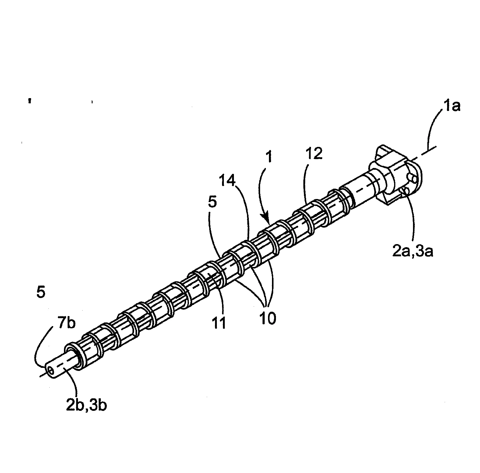 Gaine pour arbre rotatif flexible, dispositif de transmission d'un mouvement de rotation comprenant une telle gaine,dispositif de reglage d'un siege ayant un tel dispositif de transmission de mouvement.