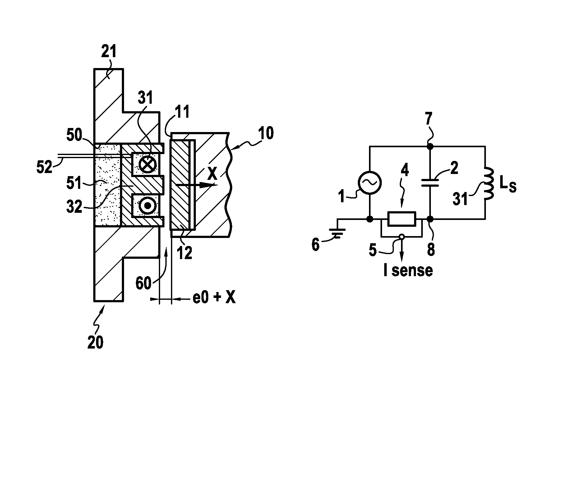 Dispositif de detection de la position axiale d'un arbre tournant et application a une pompe turbo-moleculaire