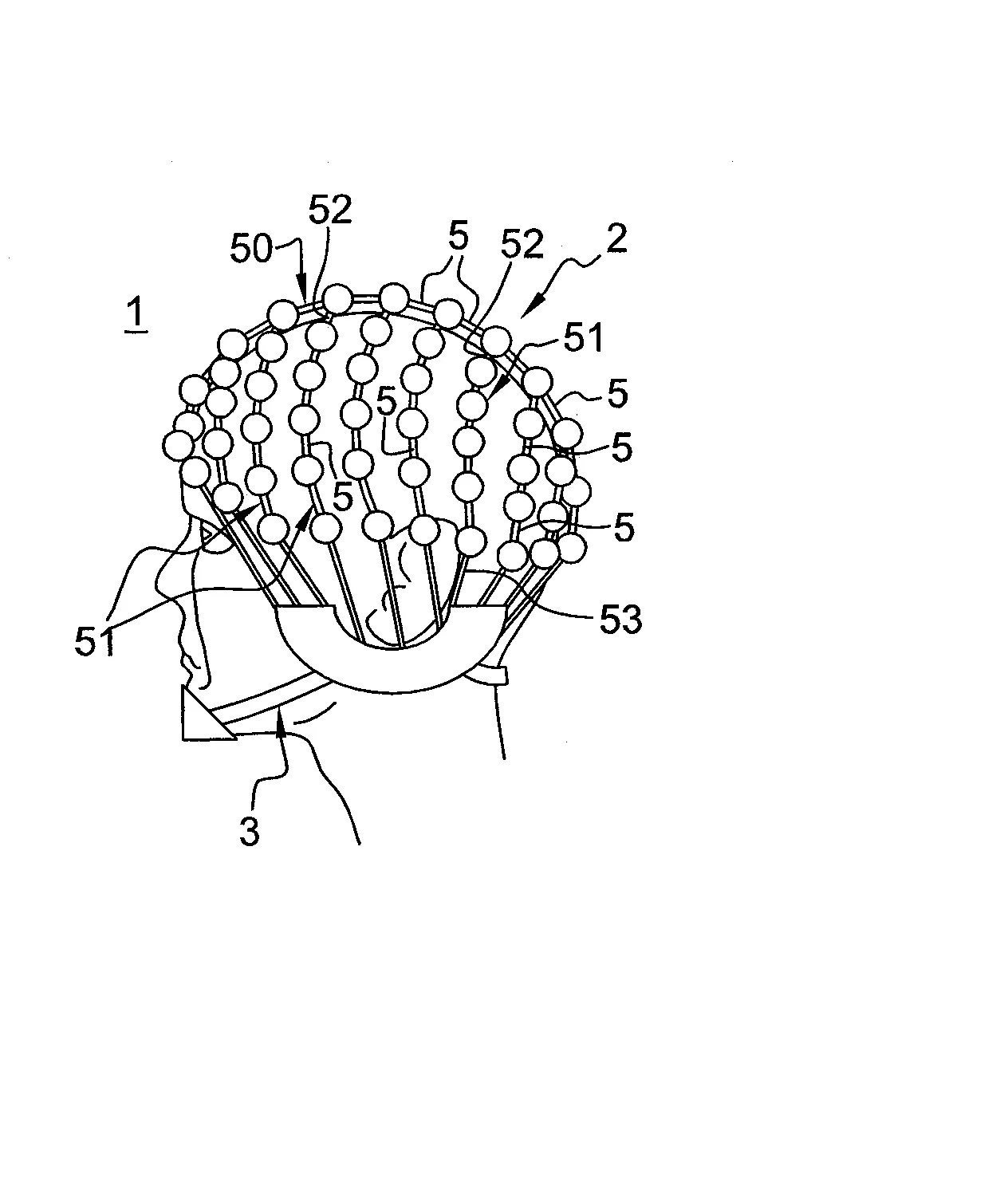 Dispositif pour la mesure des signaux de l’activite cerebrale