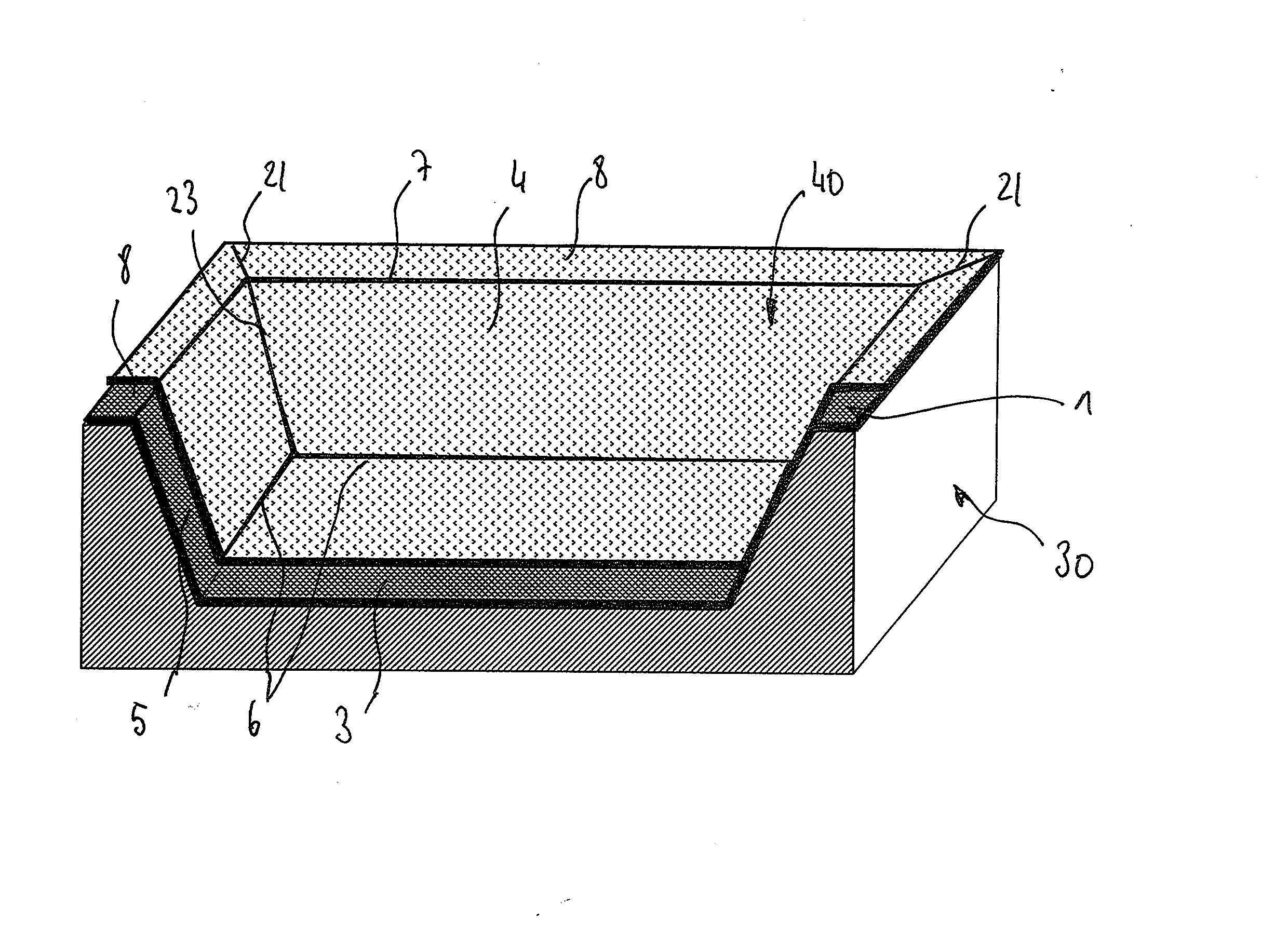 Procede de fabrication d'une barquette etanche en carton pour la realisation d'un emballage permettant le conditionnement de produits