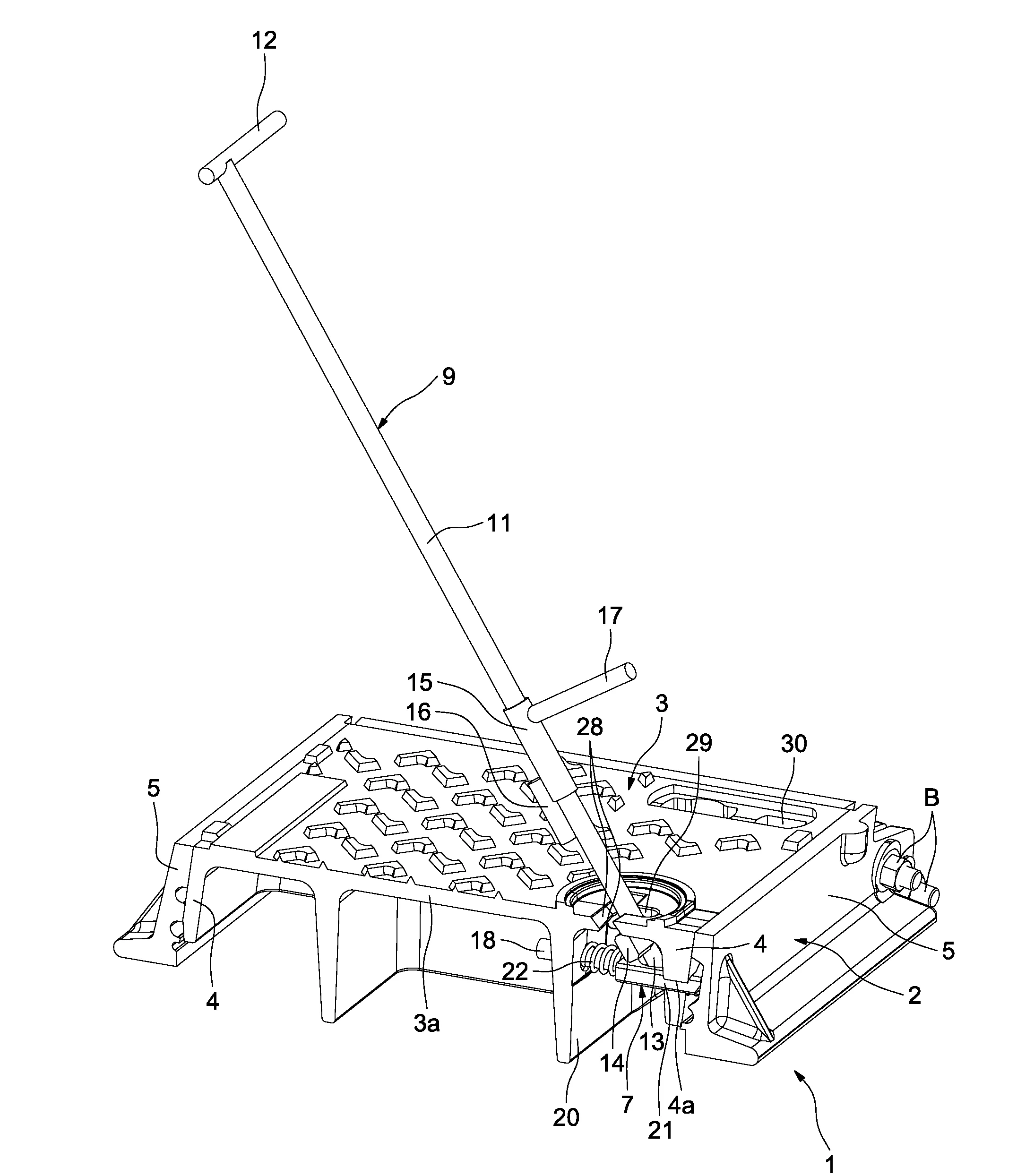 Dispositif de verrouillage et de deverrouillage d'au moins un element de recouvrement sur un cadre de support de cet element