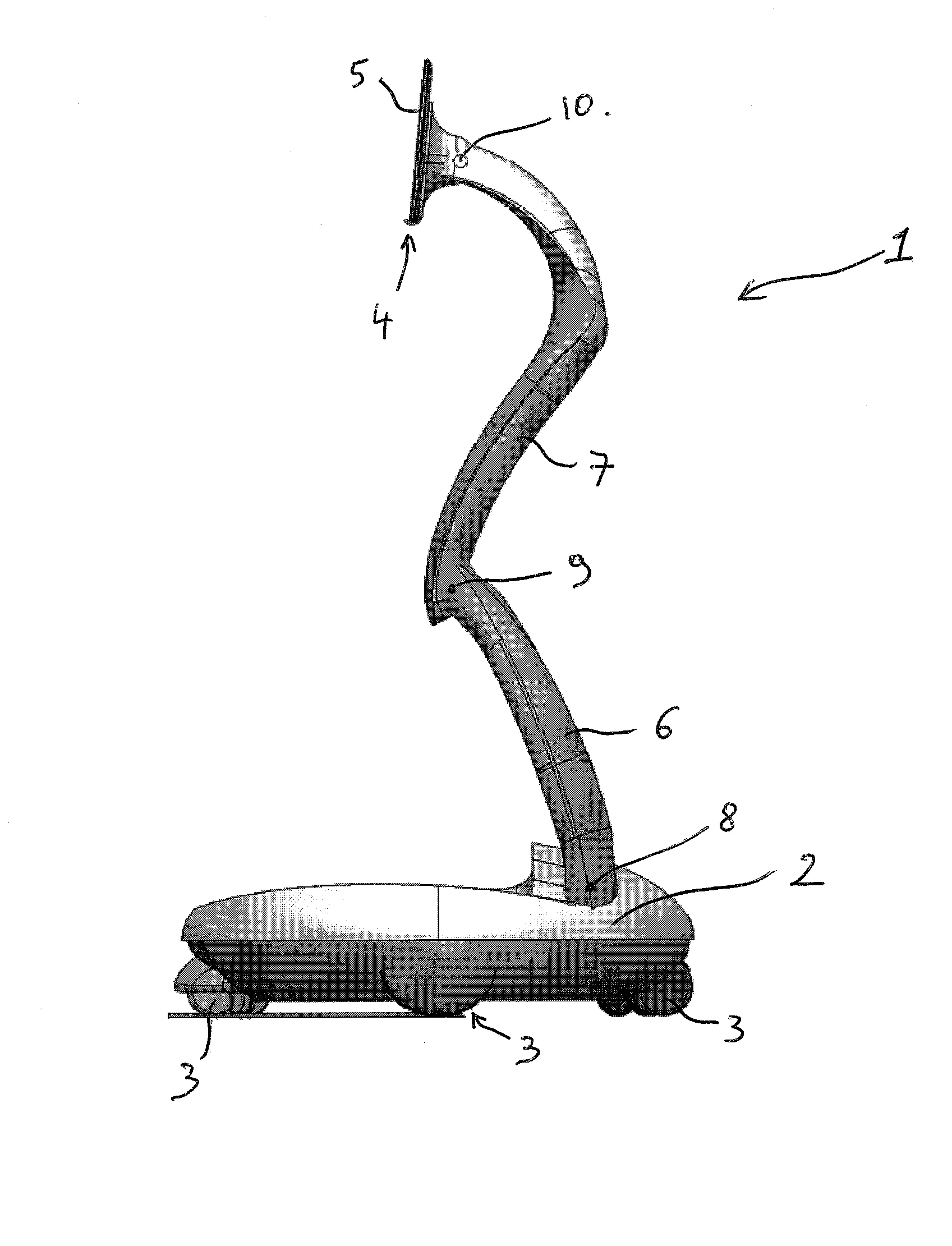 Support motorise pour tablette tactile