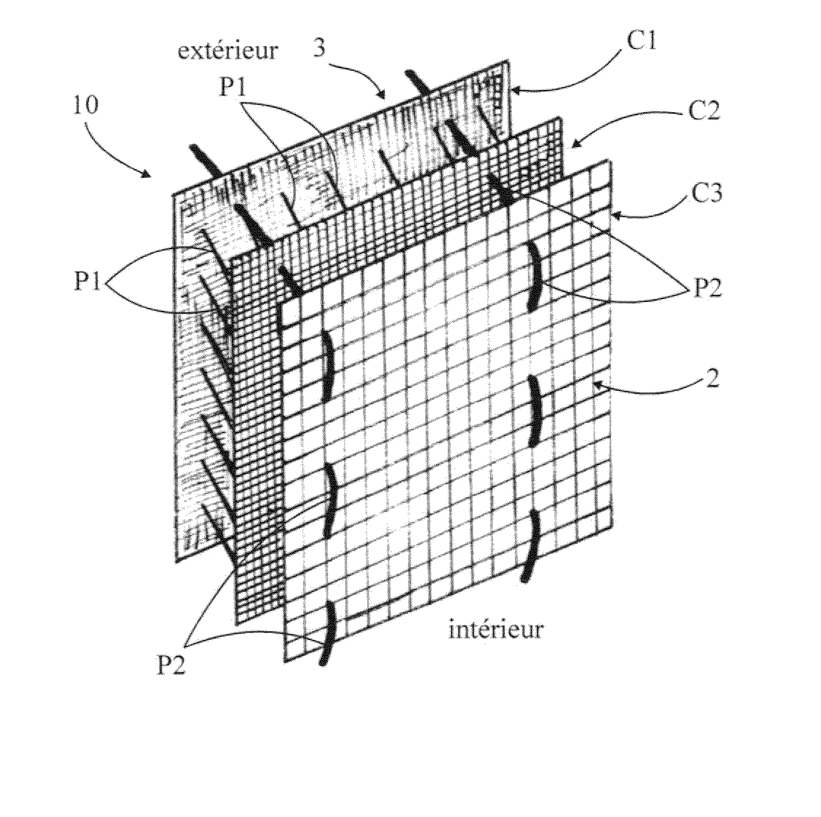 Procede de fabrication d'un tissu multicouche, tissu obtenu par ledit procede et utilisation dudit tissu pour confectionner un article textile notamment un vetement pour personne souffrant d'incontinence