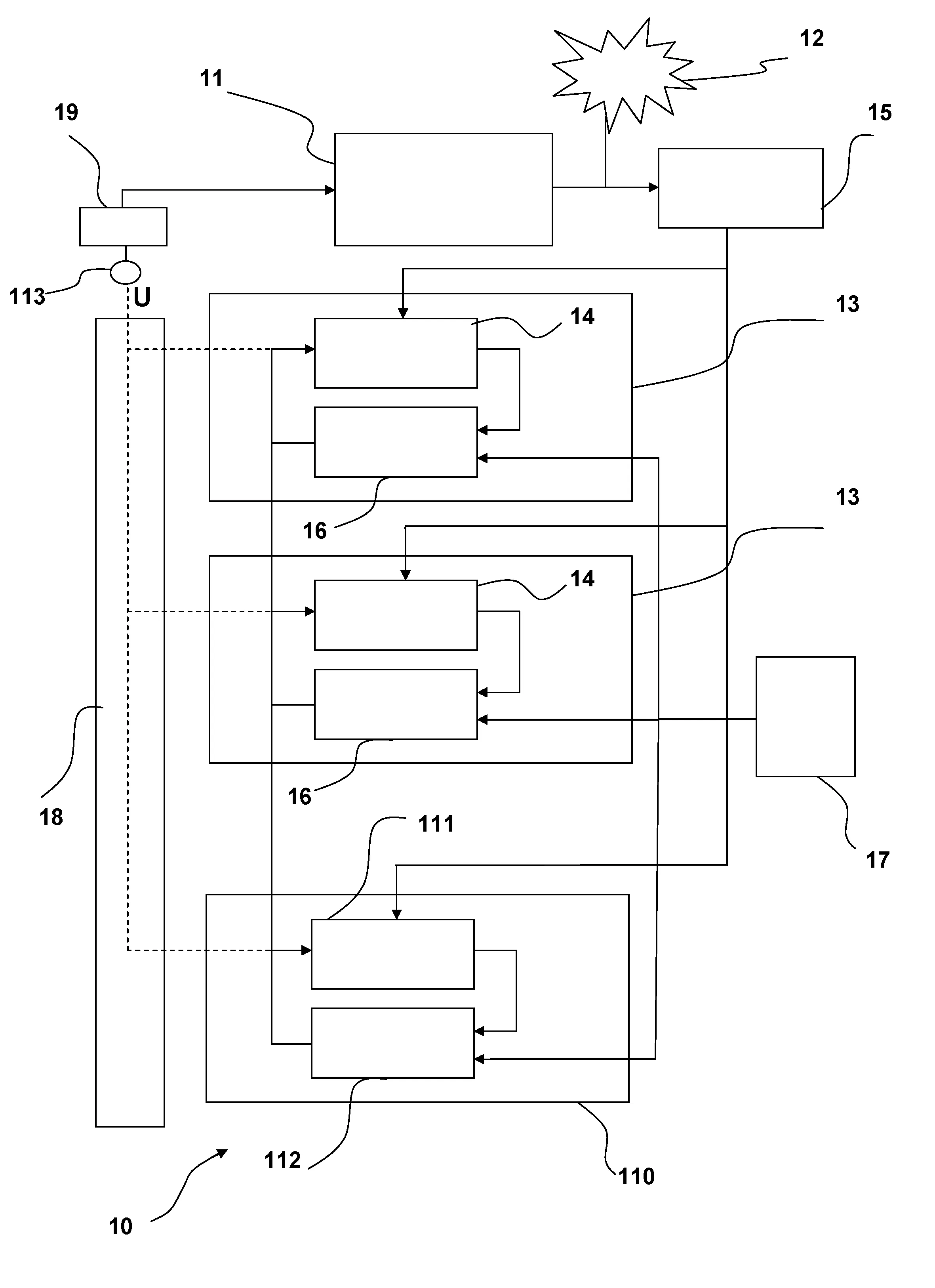 Procede de controle de la tension statorique d'un turbo-alternateur, systeme et produit programme correspondants